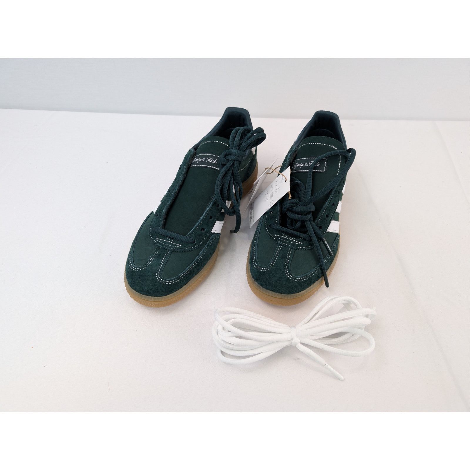 Adidas × Sporty & Rich o1rshd1 Handball Spezial x Sporty & Rich sneakers Dark Green Size US 12.5 / EU 45-46 - 8 Thumbnail