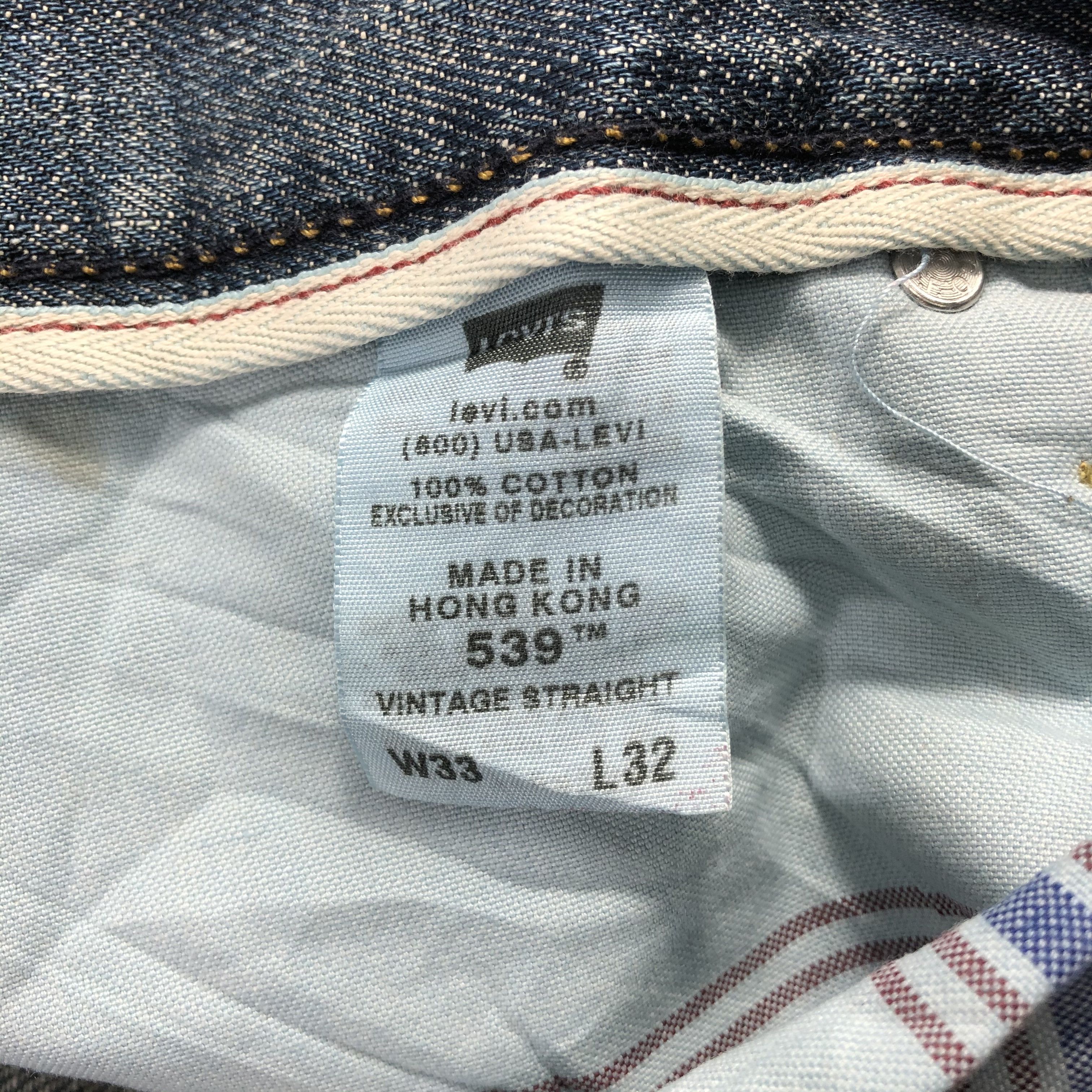 Levi's Vintage Levi's 539 Jeans Rusty Faded Blue Denim KJ1028 Size US 33 - 18 Thumbnail