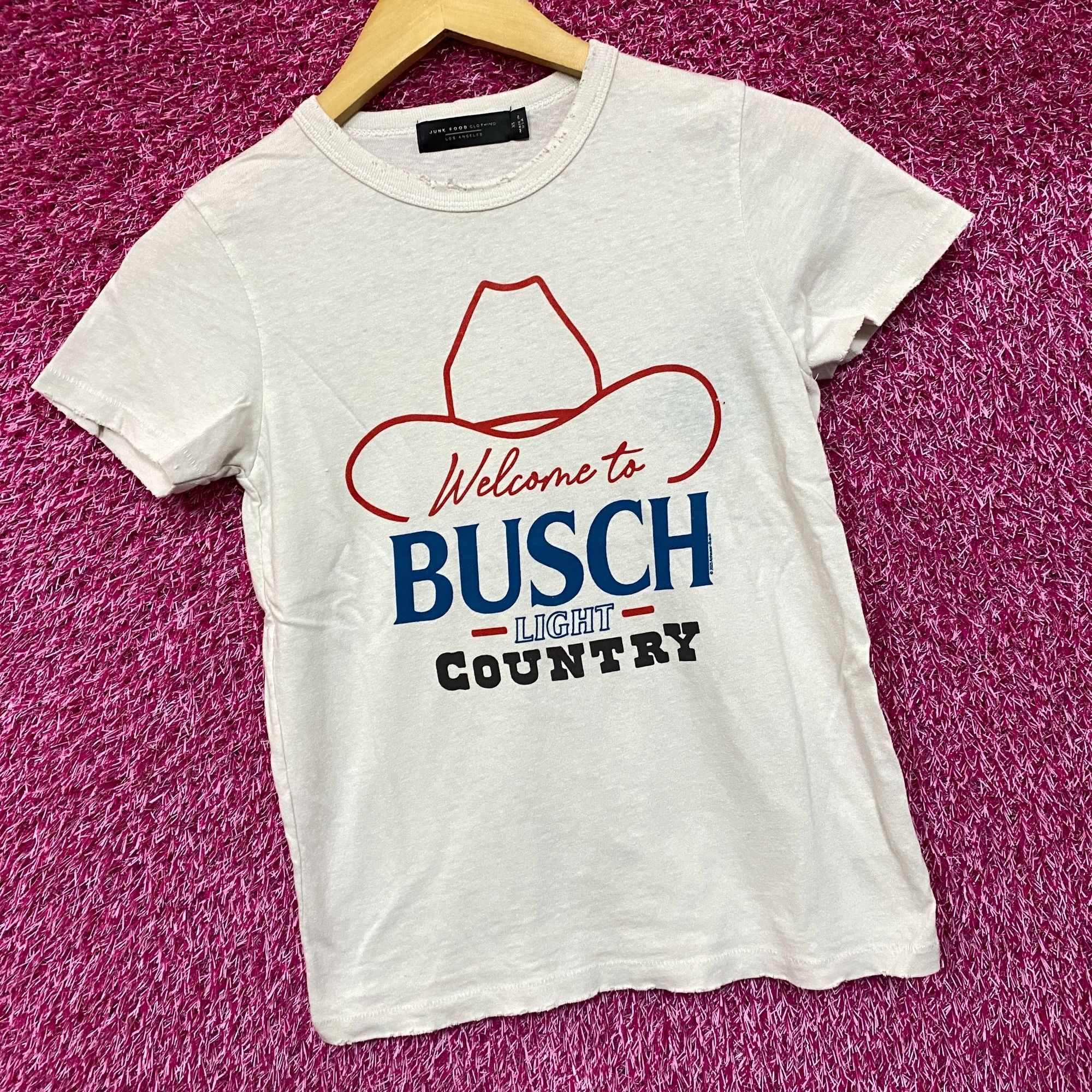 Junk Food Welcome To Busch Light Country Vintage Style T-Shirt Extra S Size US XS / EU 42 / 0 - 3 Thumbnail