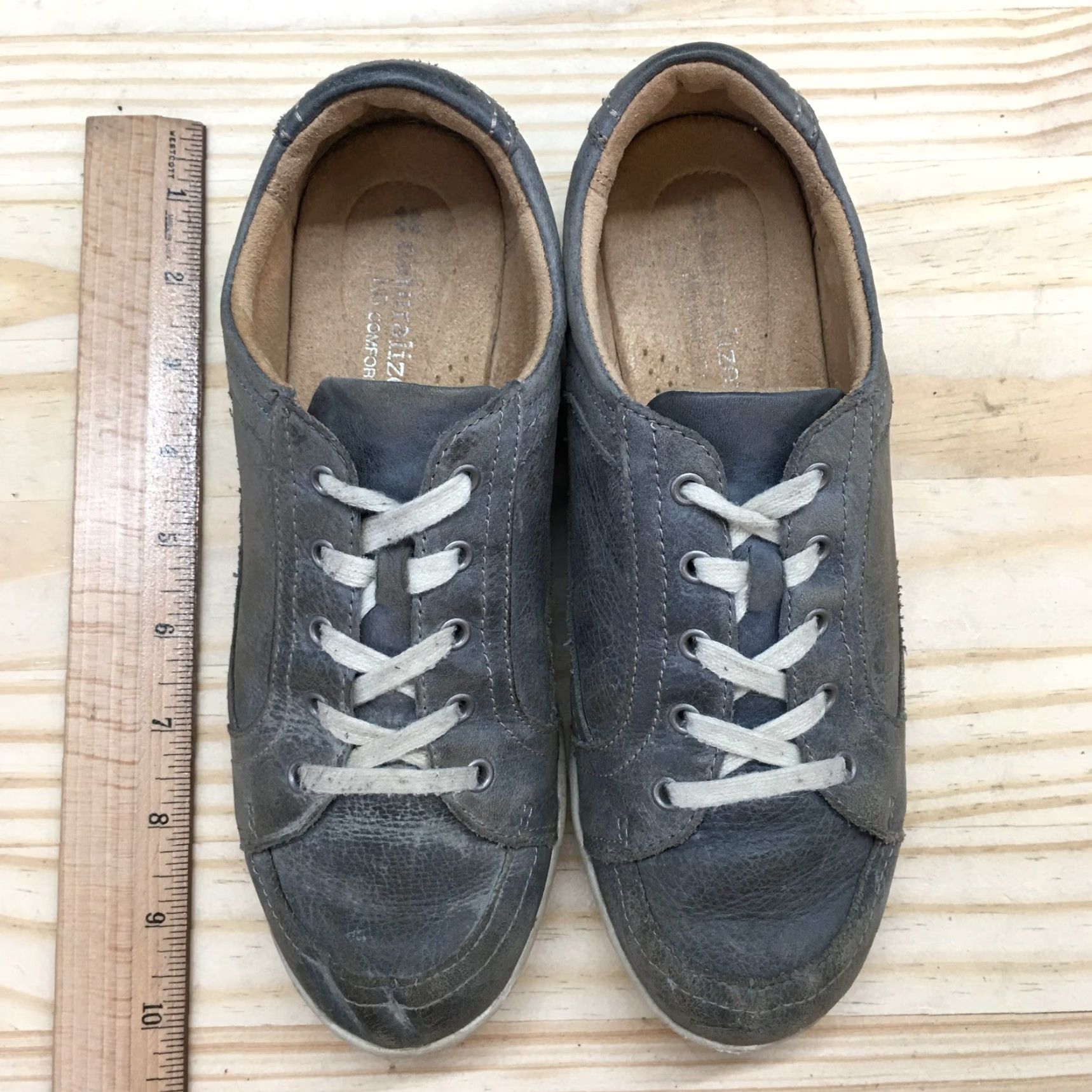 Naturalizer Naturalizer Jaden Sneakers Womens 6.5M Leather Blue Lace Up Low Top Casual Shoe Size M / US 6-8 / IT 42-44 - 6 Thumbnail