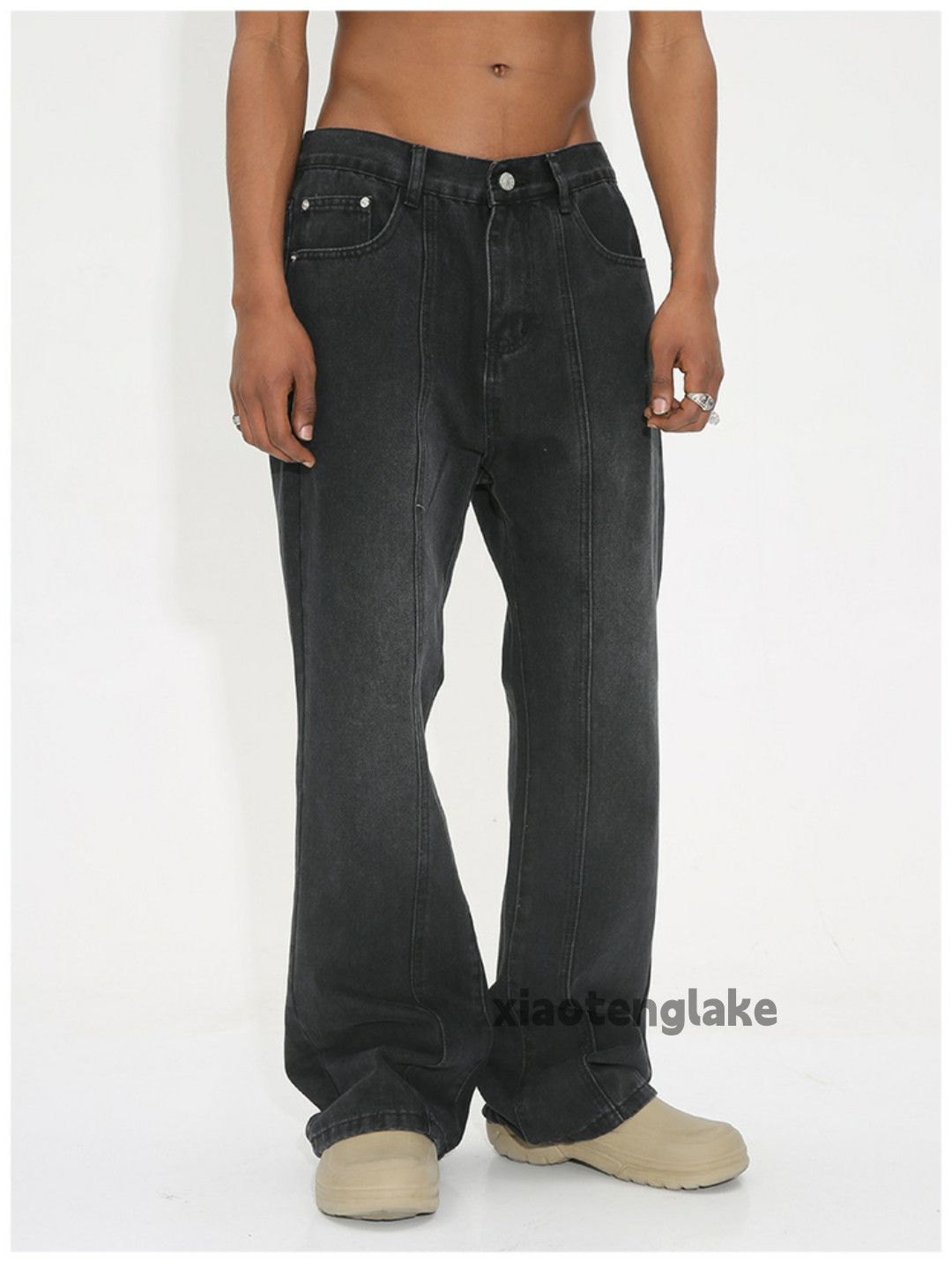 Jean × Vintage washed faded cleanfit yuppie bootcut grunge jeans Size US 30 / EU 46 - 3 Thumbnail