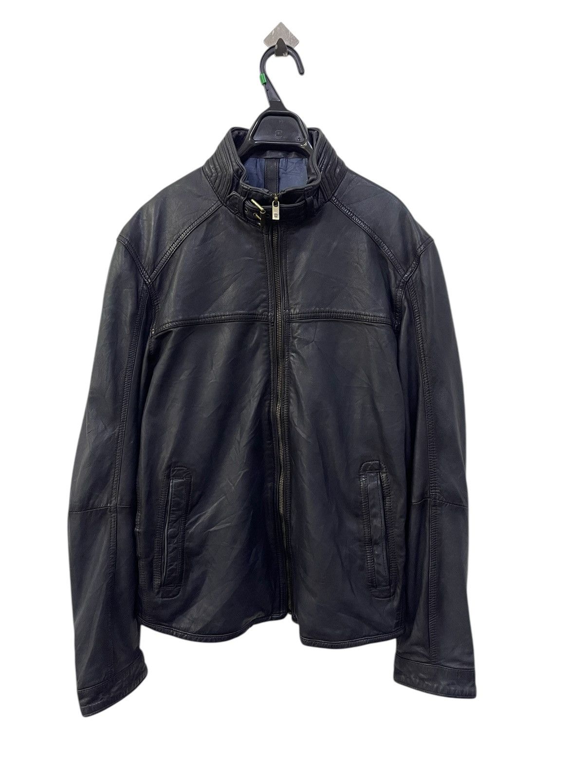 Massimo Dutti Leather Sheep Skin Bikers Jacket Size US M / EU 48-50 / 2 - 2 Thumbnail