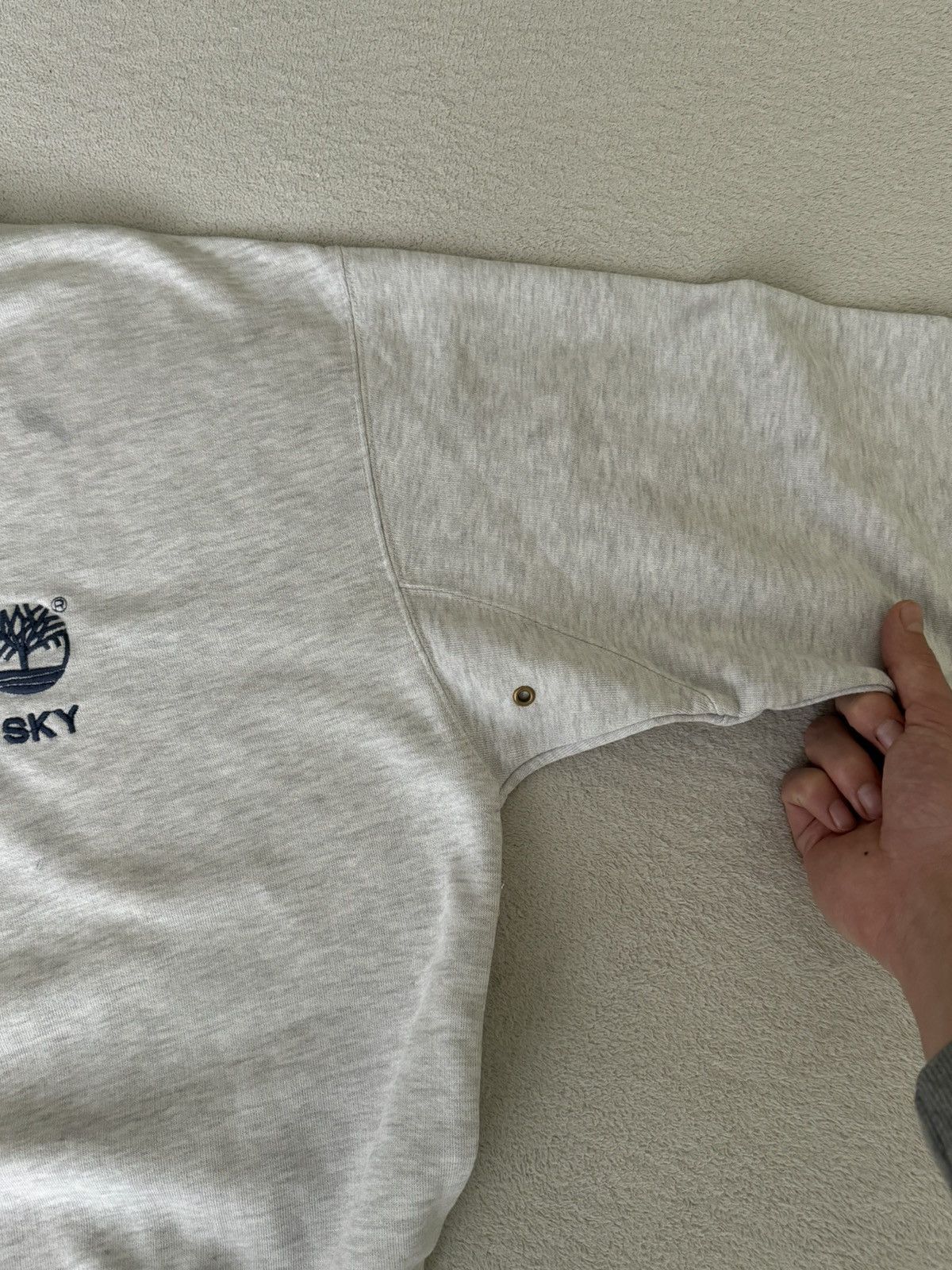 Timberland Vintage Timberland oversized Y2K grey sweater Size US M / EU 48-50 / 2 - 8 Thumbnail