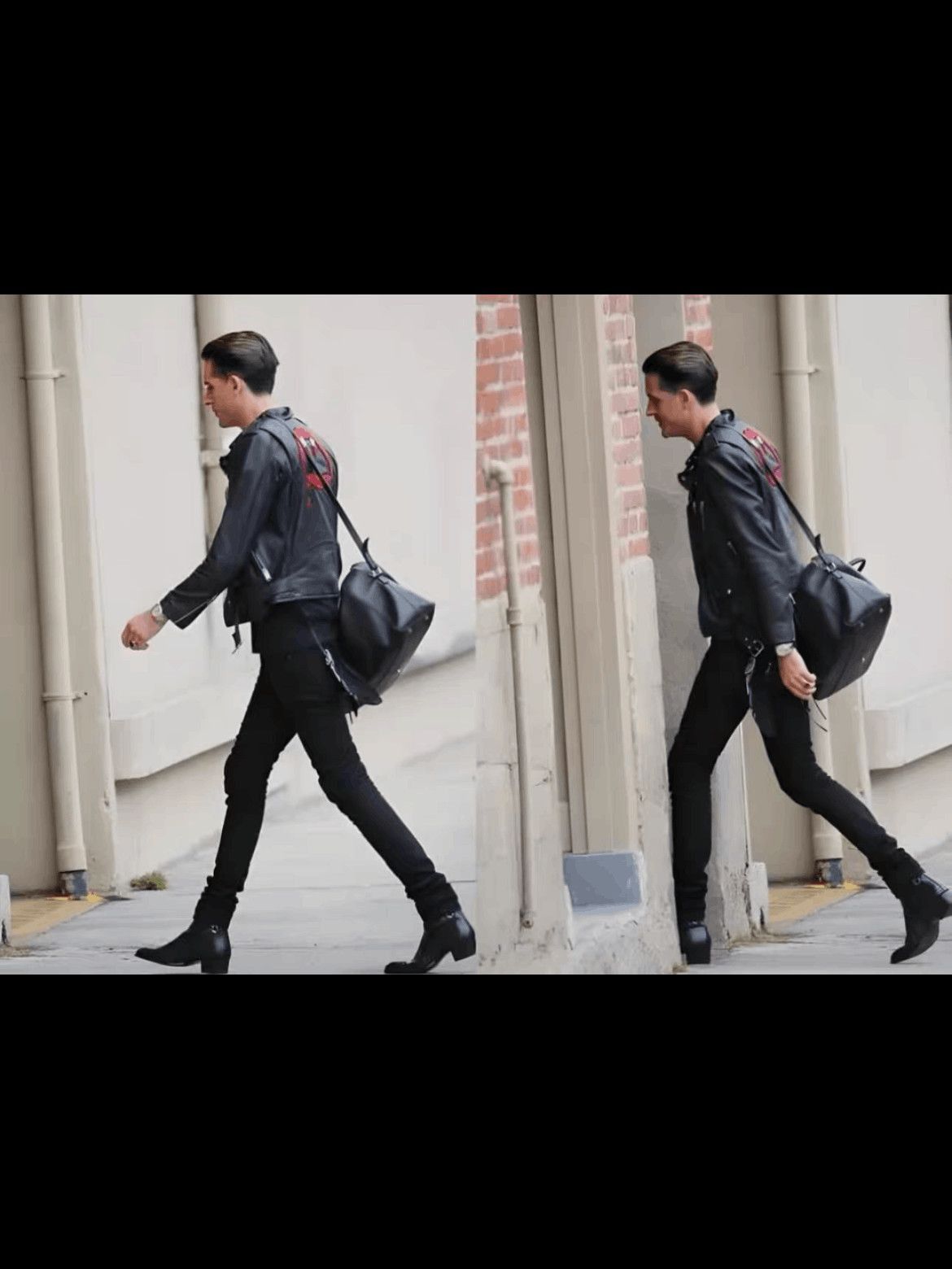 Saint Laurent Paris Saint Laurent Paris by Hedi 16AW Bloodtooth Leather Jacket- Size US M / EU 48-50 / 2 - 6 Thumbnail