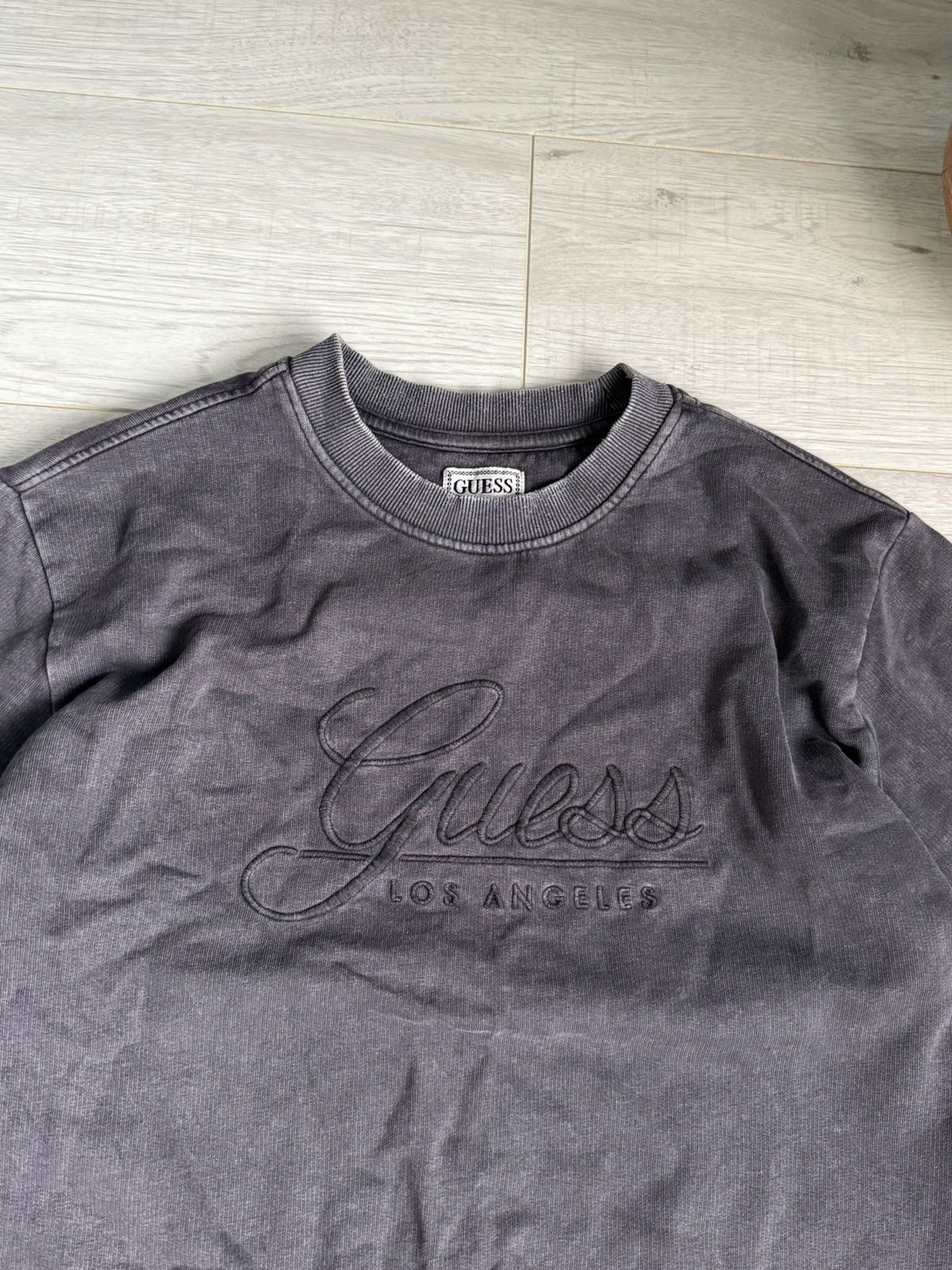 Guess Vintage Oversized faded sweatshirt hype crewneck Size US L / EU 52-54 / 3 - 3 Thumbnail