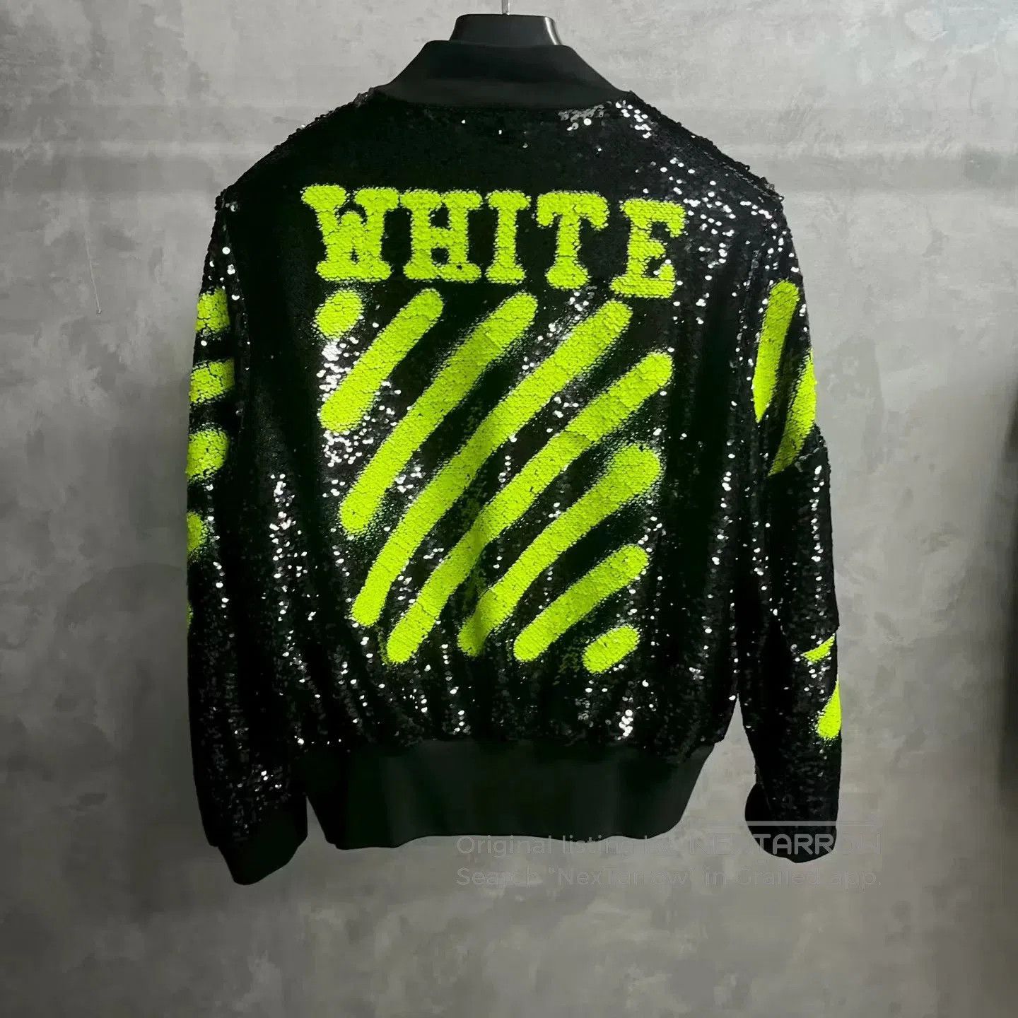 Balenciaga Off-White Sequin Bomber Jacket. Size US M / EU 48-50 / 2 - 2 Thumbnail