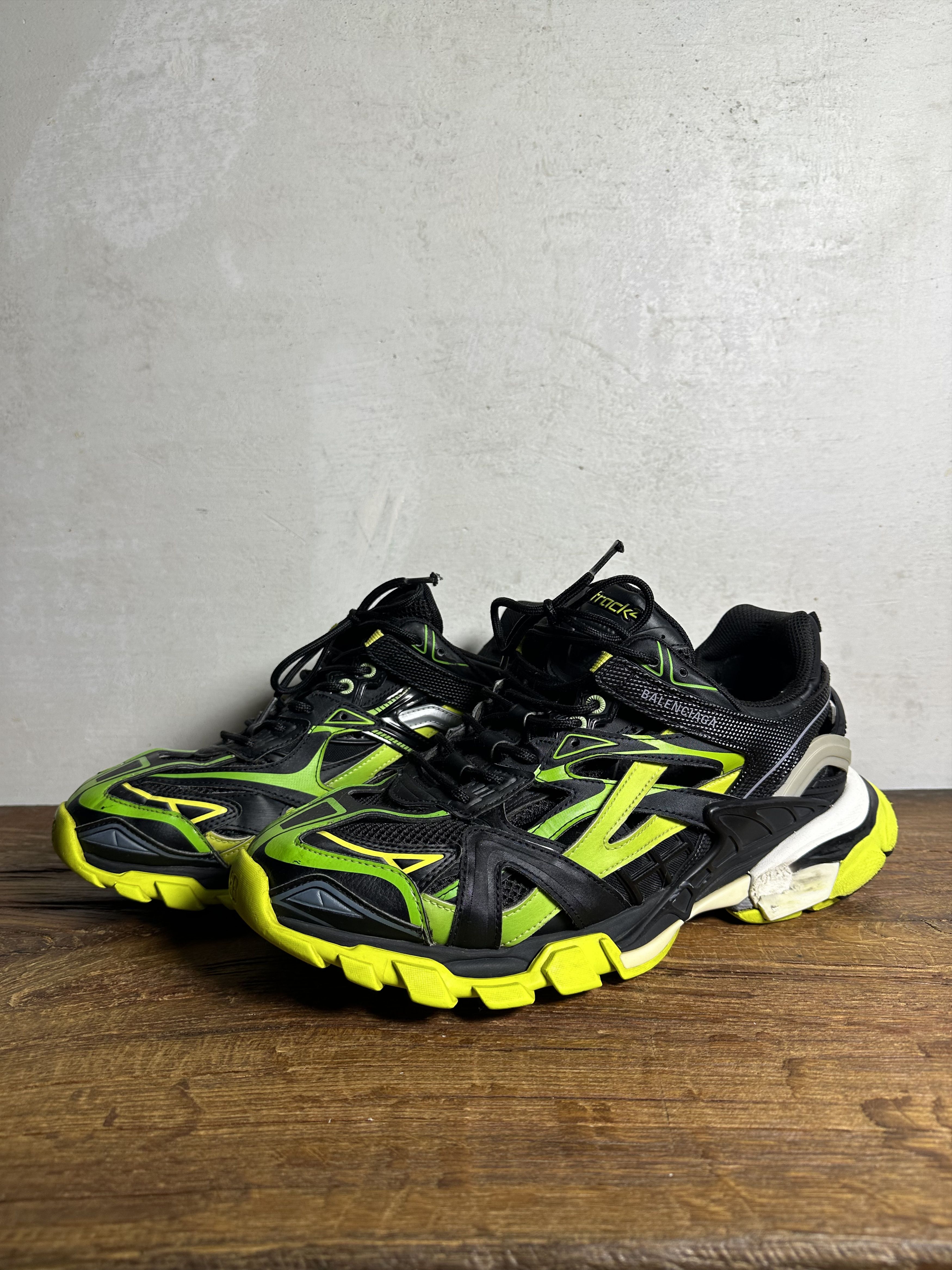 Balenciaga Track 2 Black Yellow Green Sneakers