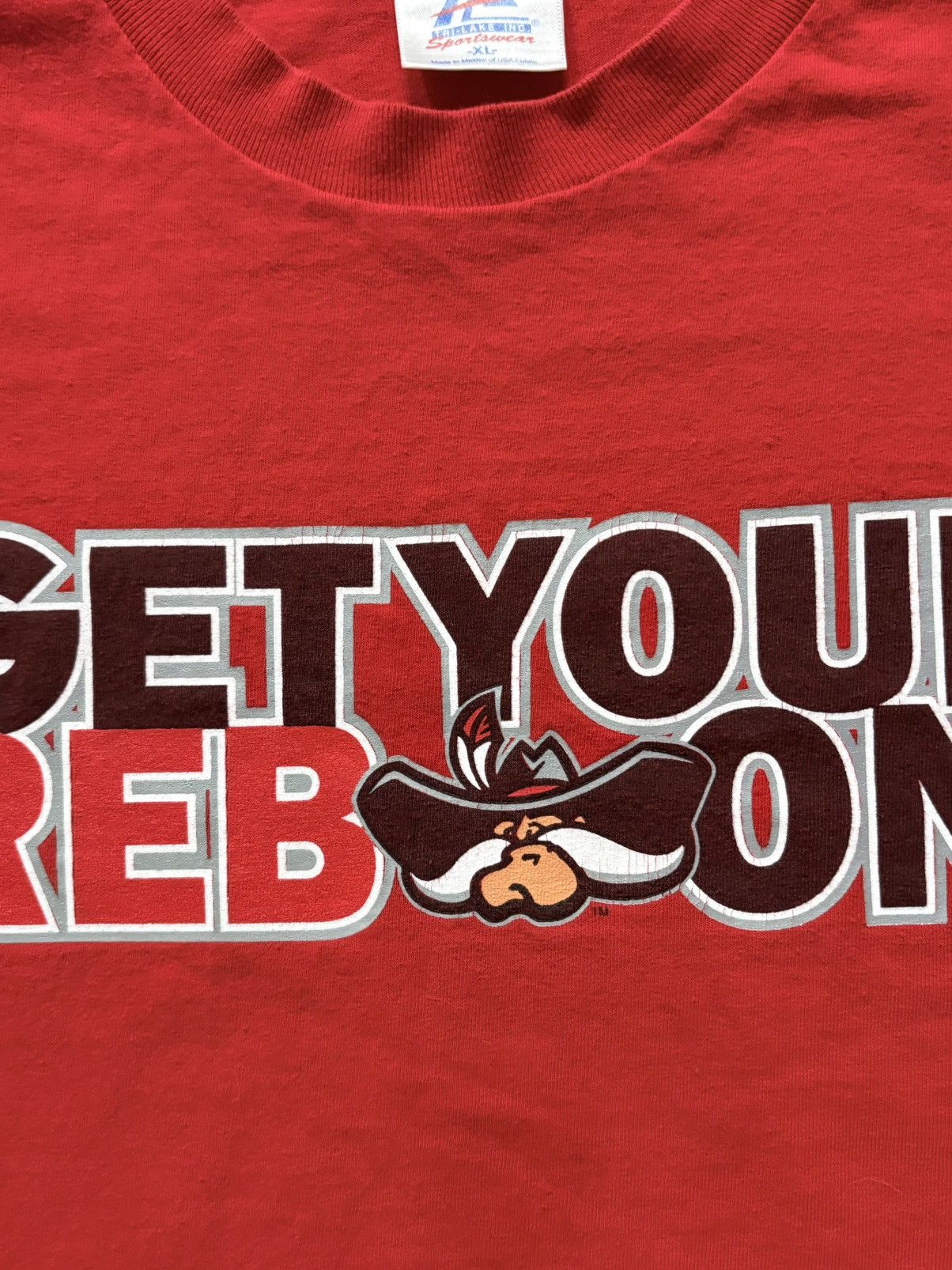 Vintage 90’s UNLV Rebels Get Your Reb’ On Vintage Tee Shirt Size US XL / EU 56 / 4 - 3 Thumbnail