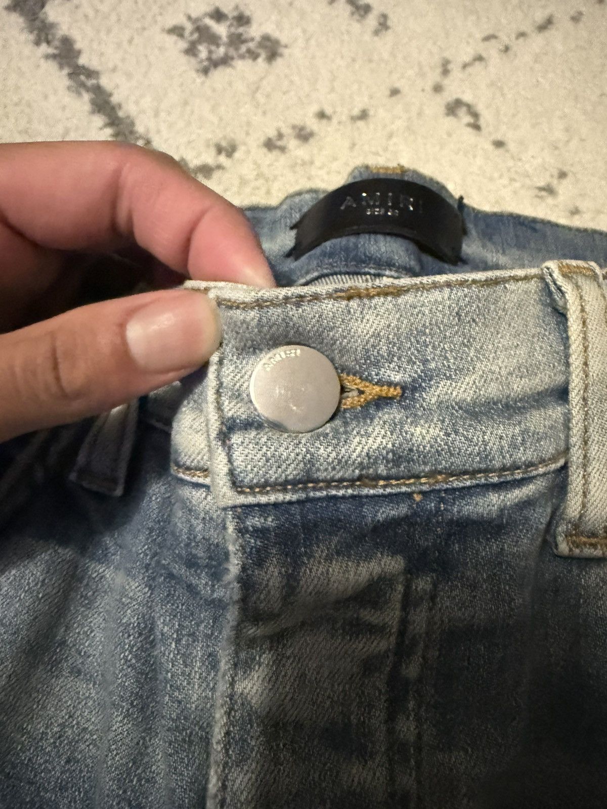 Amiri Amiri Black Patch Jeans Size US 32 / EU 48 - 4 Thumbnail