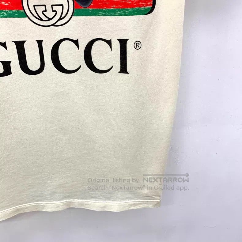 Gucci Gucci 20-year limited beige Mickey print cotton short-slee Size XXS / US 00 / IT 34 - 4 Thumbnail