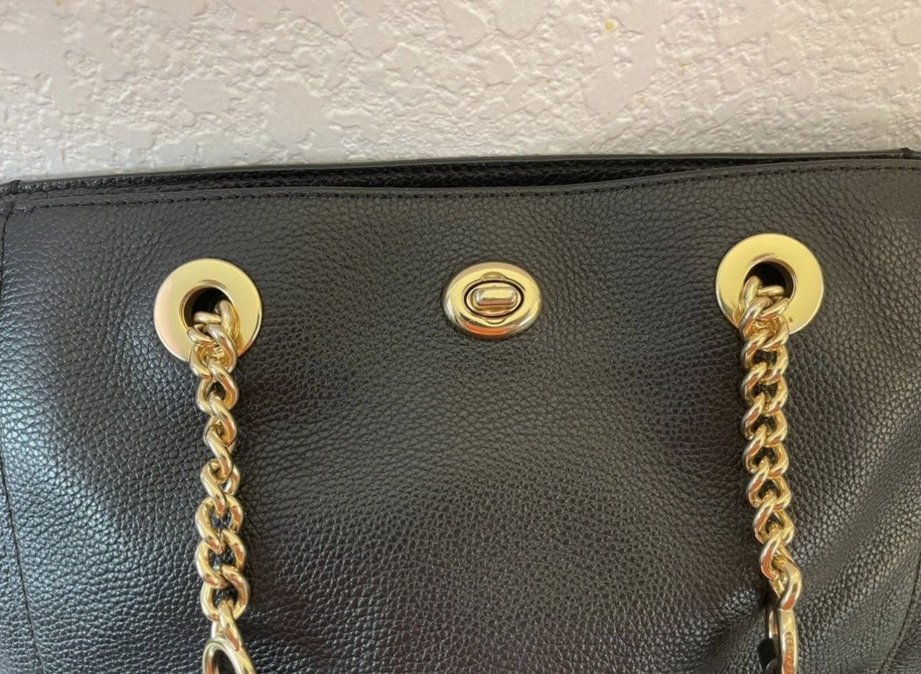 Coach Coach Turnlock Chain Tote Leather Size ONE SIZE - 6 Thumbnail
