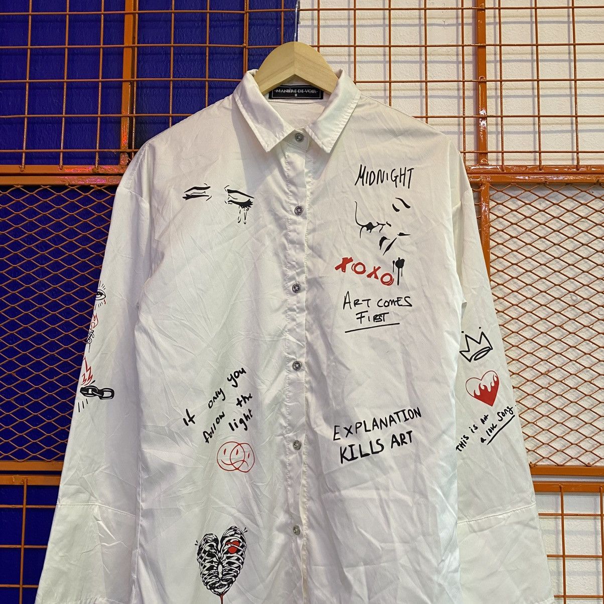 Maniere De Vior Maniere De Voir Shirt Button Up Size M / US 6-8 / IT 42-44 - 2 Thumbnail