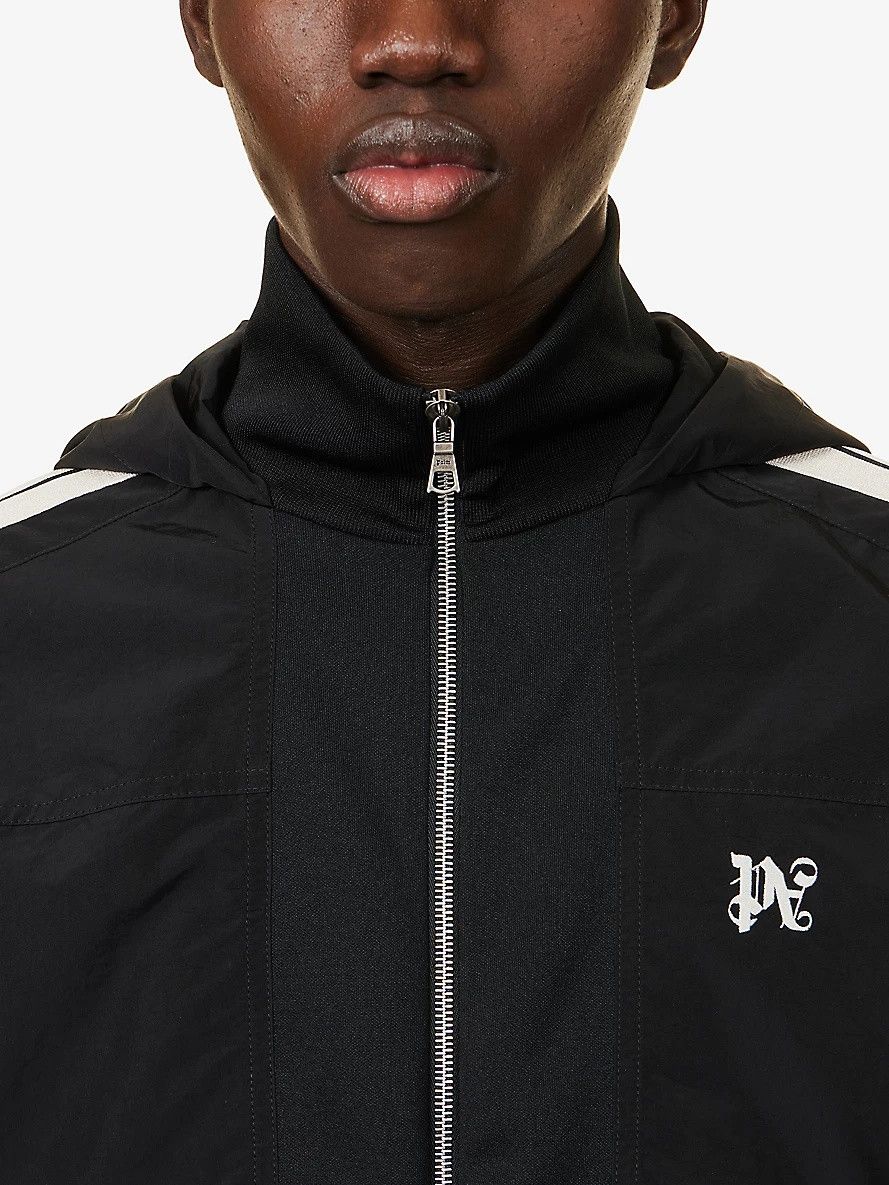 Palm Angels o1y0325 Logo Hooded Jacket in Black Size US XS / EU 42 / 0 - 2 Thumbnail