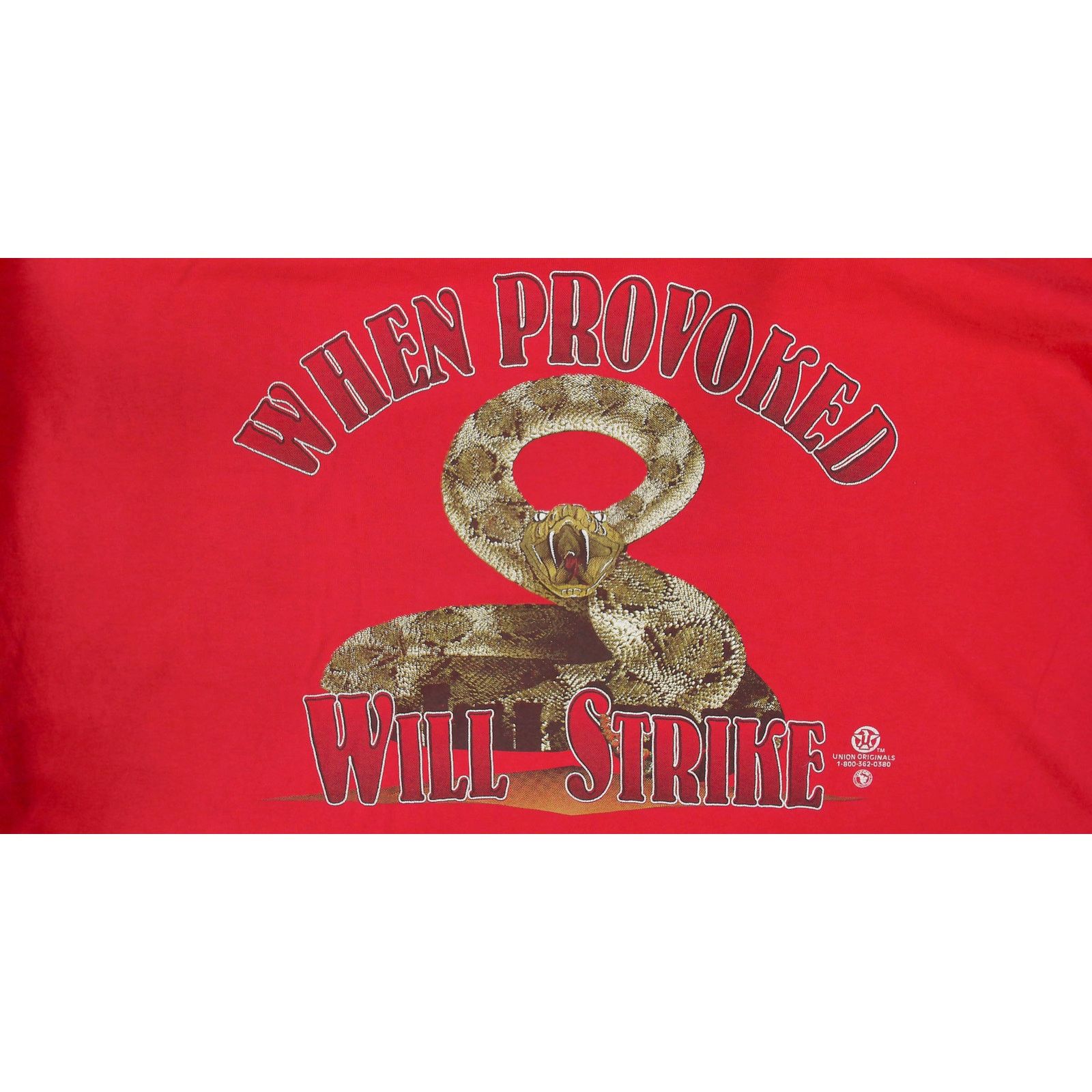 Vintage VTG Streetwear 90s Machinists Union Rattlesnake Pocket Tee Size US XXL / EU 58 / 5 - 9 Thumbnail