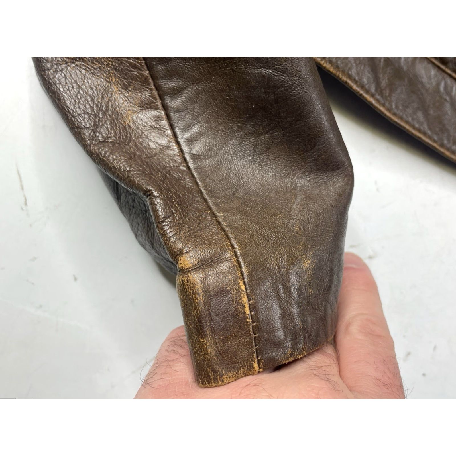 Vintage VINTAGE Leather Jacket Brown Women's Cropped Moto Style Size S 36 Brown Motorcycle Jacket Womens Size S / US 4 / IT 40 - 5 Thumbnail