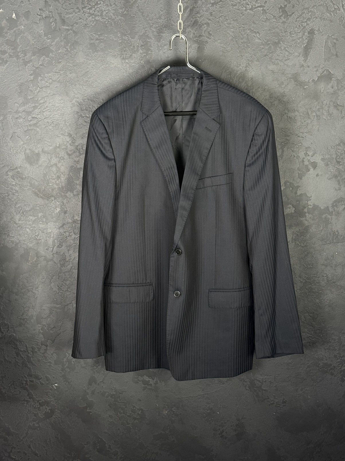 Versace Versace Collection Classic Pinstripe Wool-Silk Suit / EU 58 Size 46R - 2 Thumbnail
