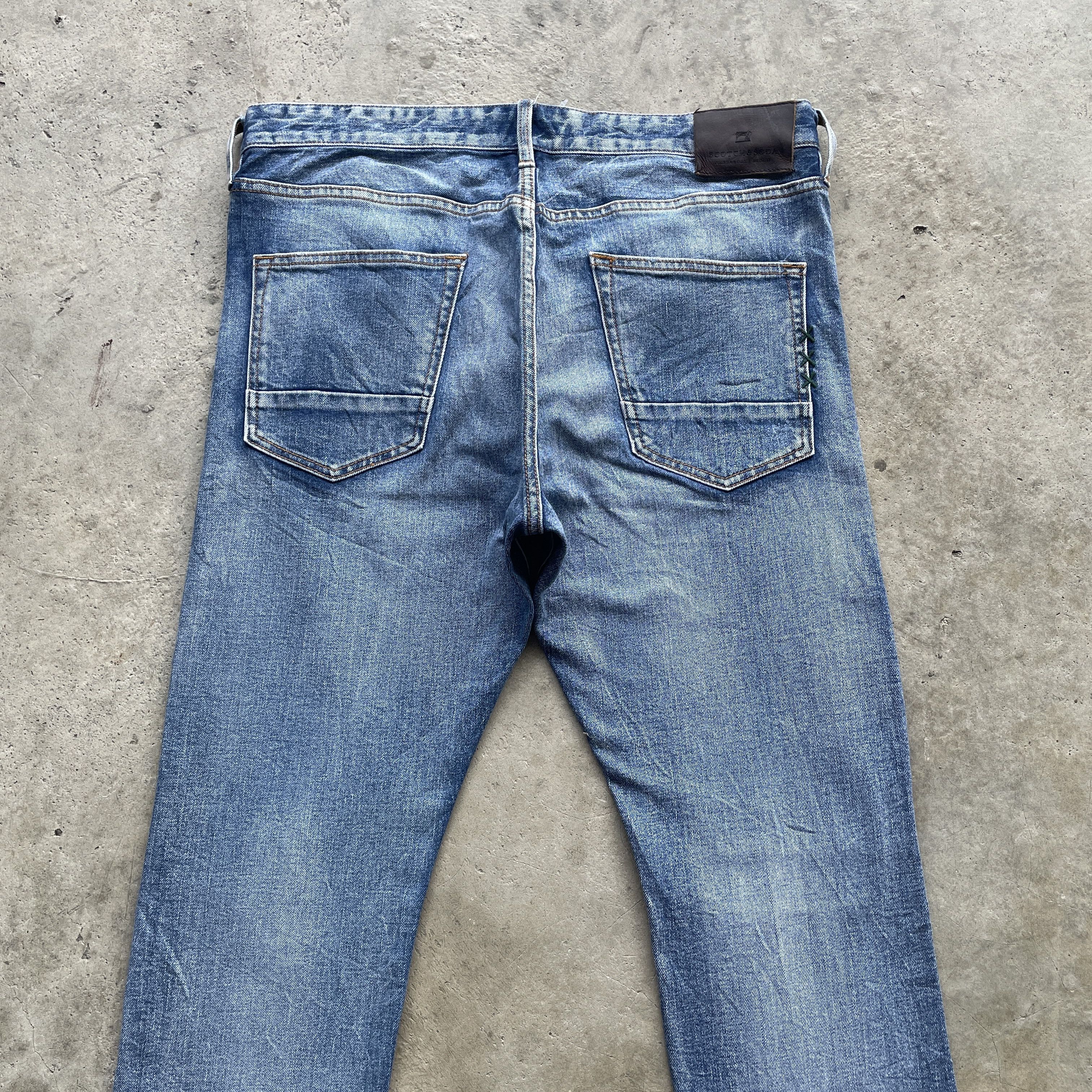 Japanese Brand W35 VINTAGE SCOTCH&SODA FADED DISTRESSED JEANS PANTS RIPPED Size US 35 - 10 Thumbnail