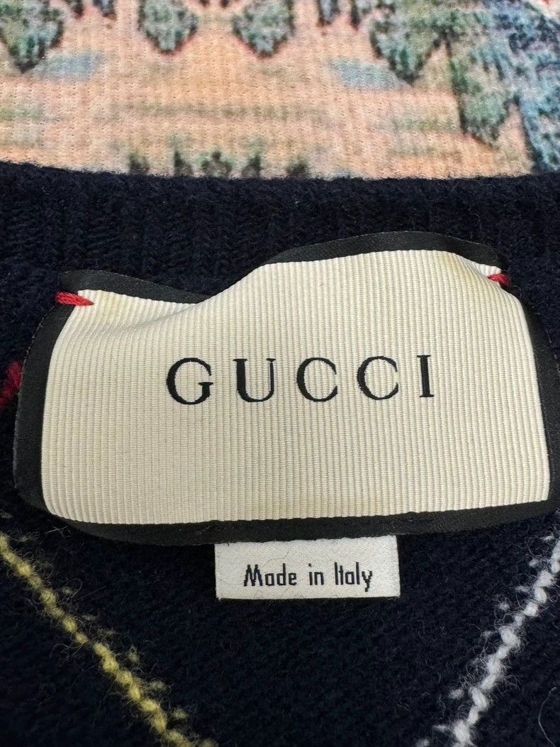 Gucci Gucci Size os Round-neck knitted wool sweater 2503-Nextarr Size US M / EU 48-50 / 2 - 3 Thumbnail