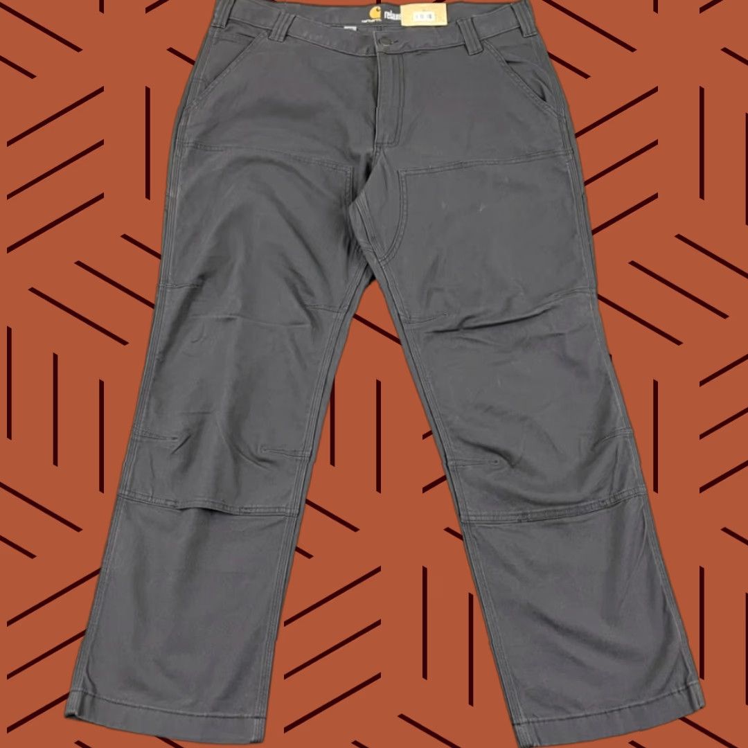 Carhartt Carhartt Rigby Double Front Pants Men's 38x30 Stretch Workwear Casual Gray Size US 38 / EU 54 - 1 Thumbnail