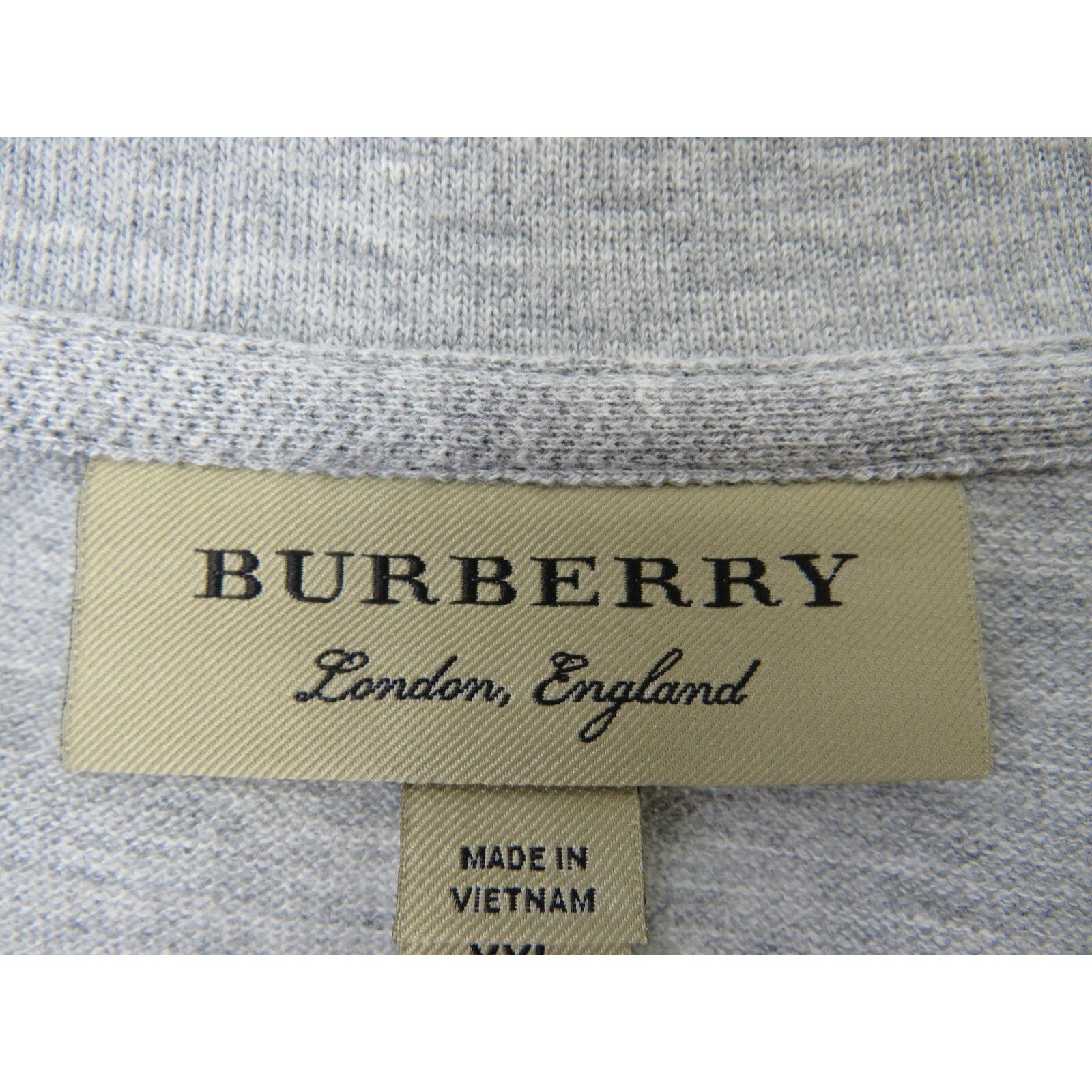 Burberry BURBERRY OXFORD GRAY COTTON CHECK LOGO SHORT SLEEVE SHIRT S Size US S / EU 44-46 / 1 - 10 Thumbnail