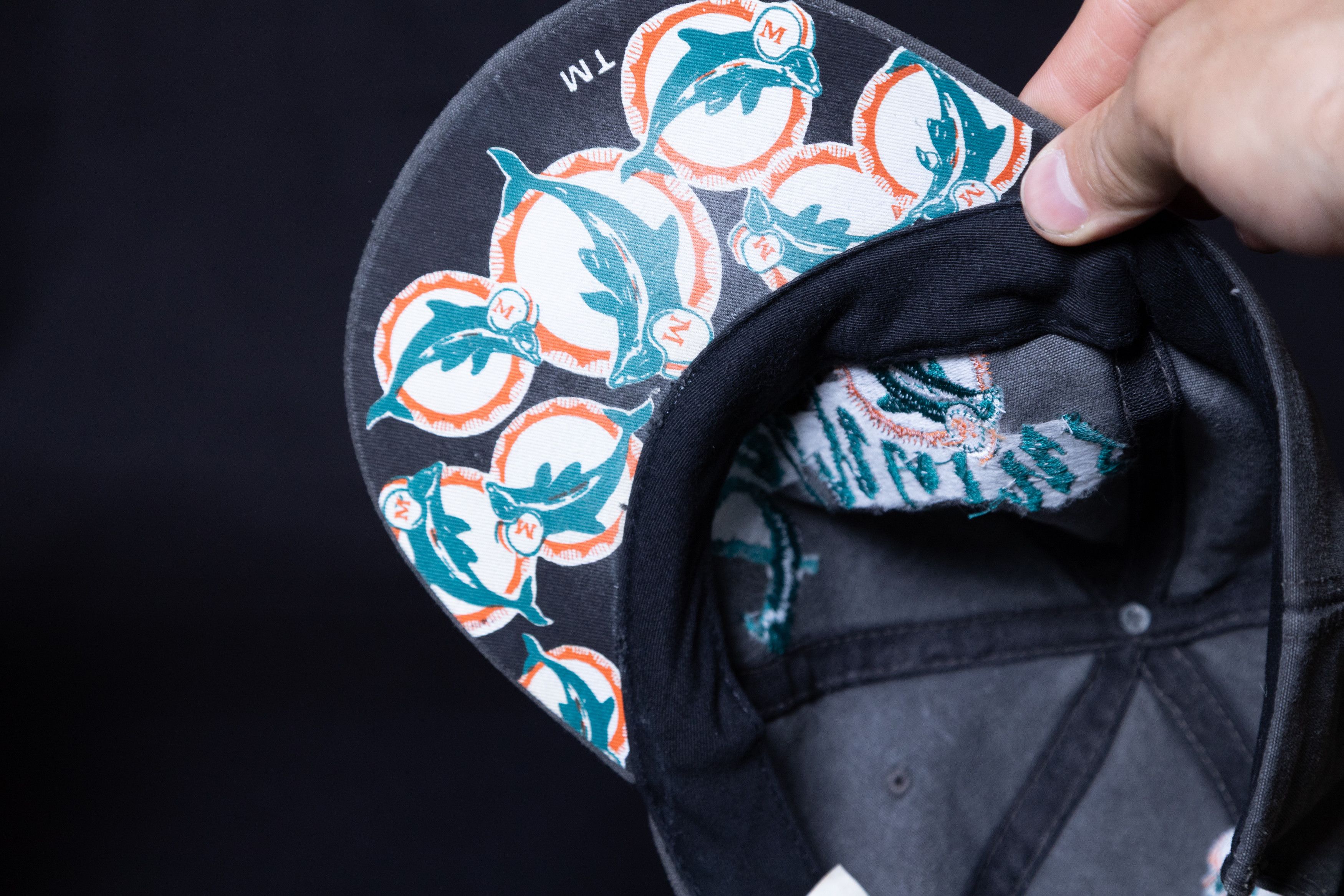 NFL Miami Dolphins Stonewashed Baseball Cap NFL Vintage Size ONE SIZE - 8 Thumbnail