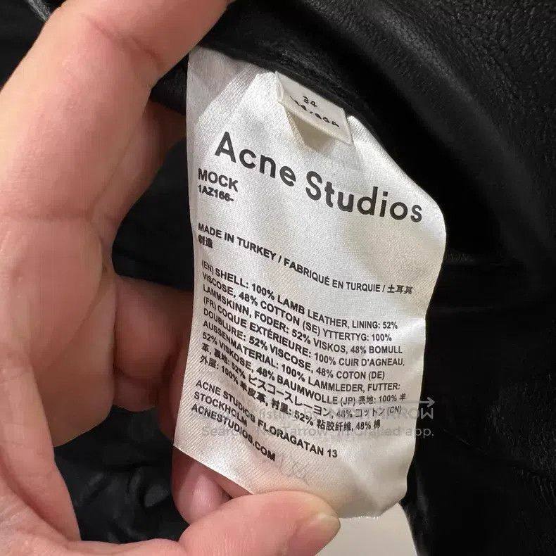 Acne Studios Acne Studios Lamb Leather Short Leather Jacket with Buckle Size XXS / US 00 / IT 34 - 4 Thumbnail