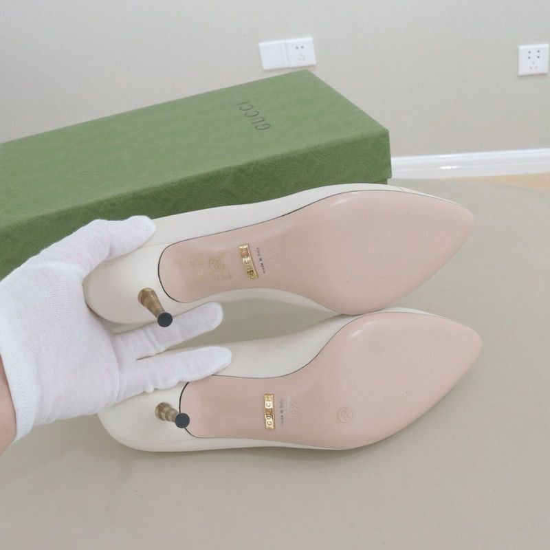 Gucci Gucci Pointed Toe Leather High Heels - Size US 6.5 / EU 39-40 - 8 Thumbnail