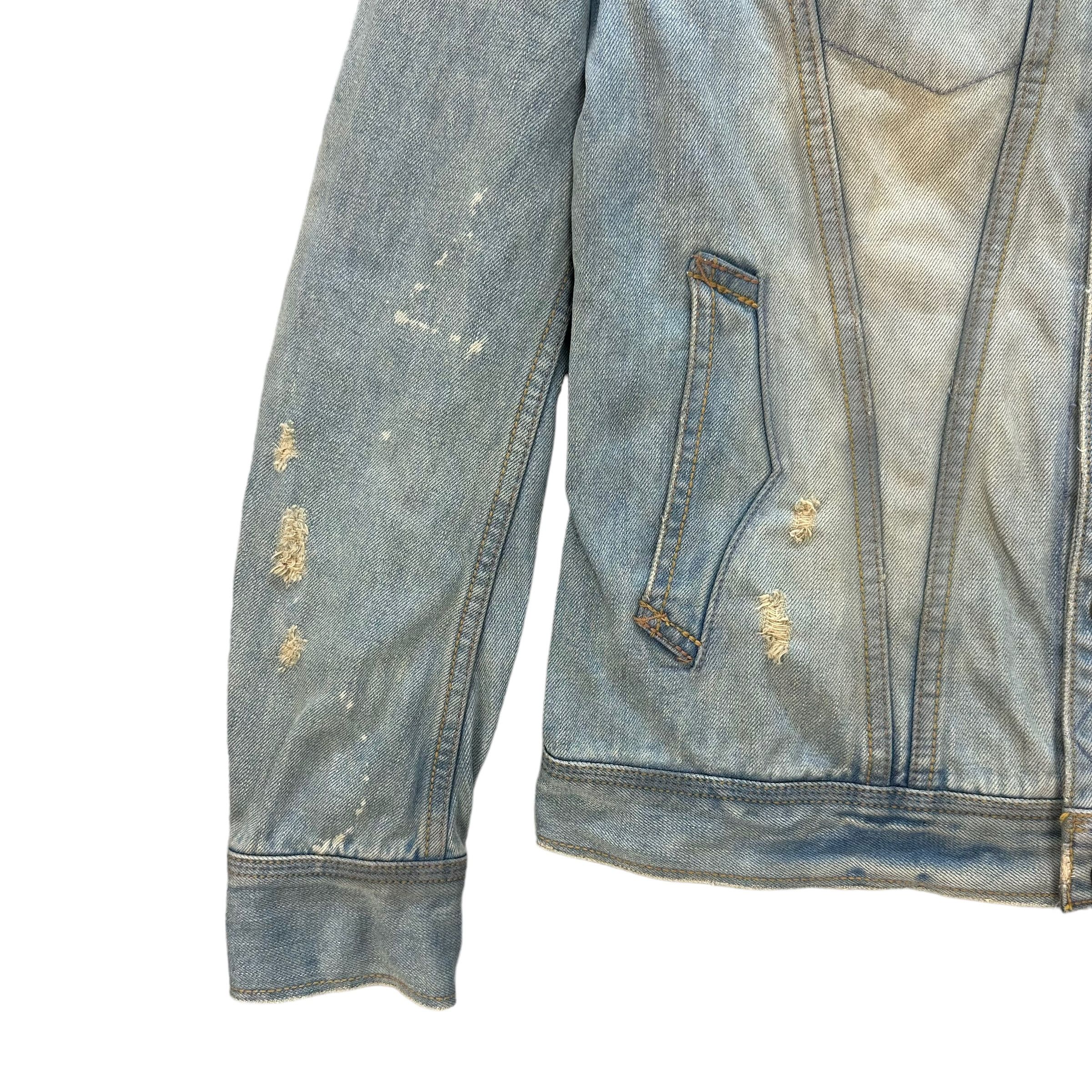 Japanese Brand GENUINE VINTAGE GOA DISTRESS FASHION DENIM JACKET #8764-025 Size US S / EU 44-46 / 1 - 5 Thumbnail