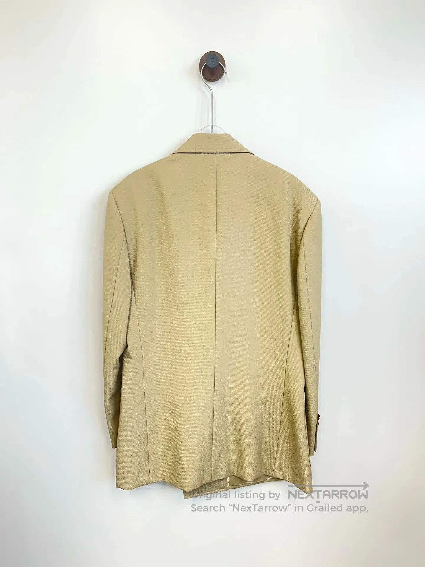 Gucci Guicci Khaki Gold Button Sleeve Label Suit Jacket| Size US S / EU 44-46 / 1 - 2 Thumbnail