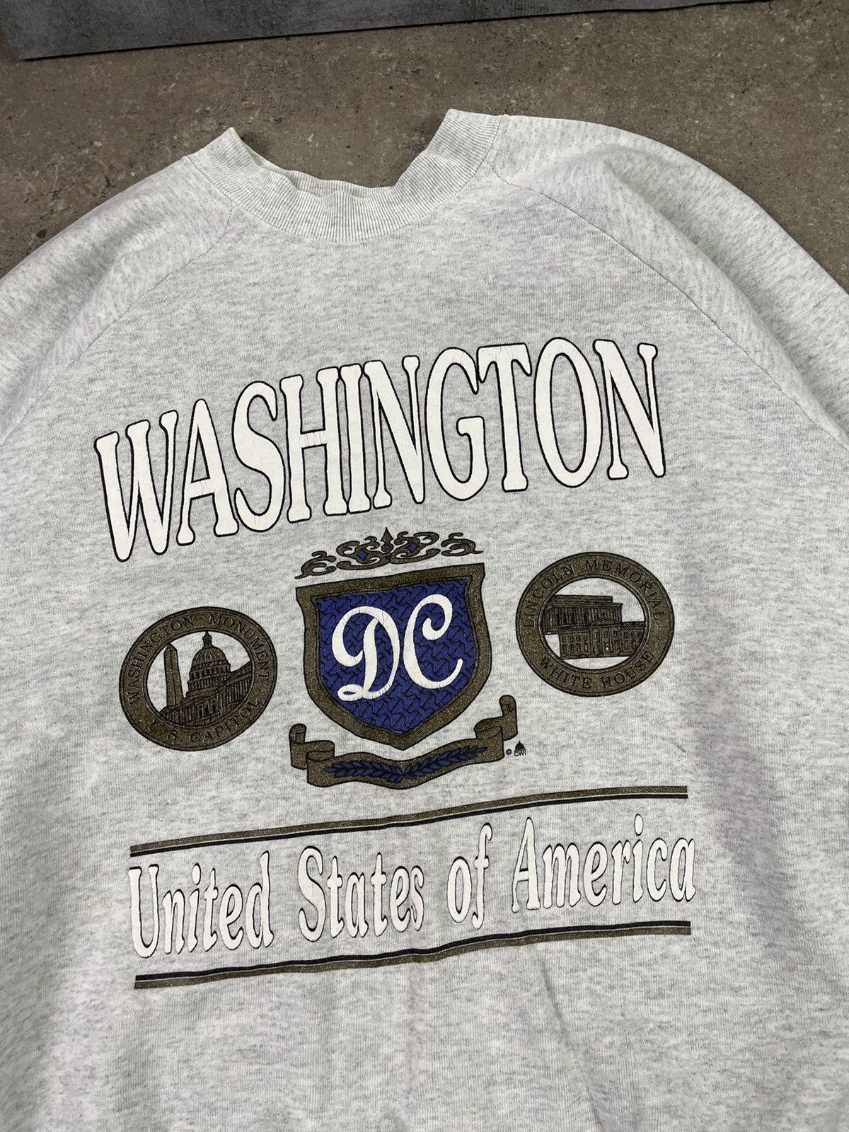 Vintage Vintage 90s Washington United States of America Sweatshirt Size US L / EU 52-54 / 3 - 2 Thumbnail