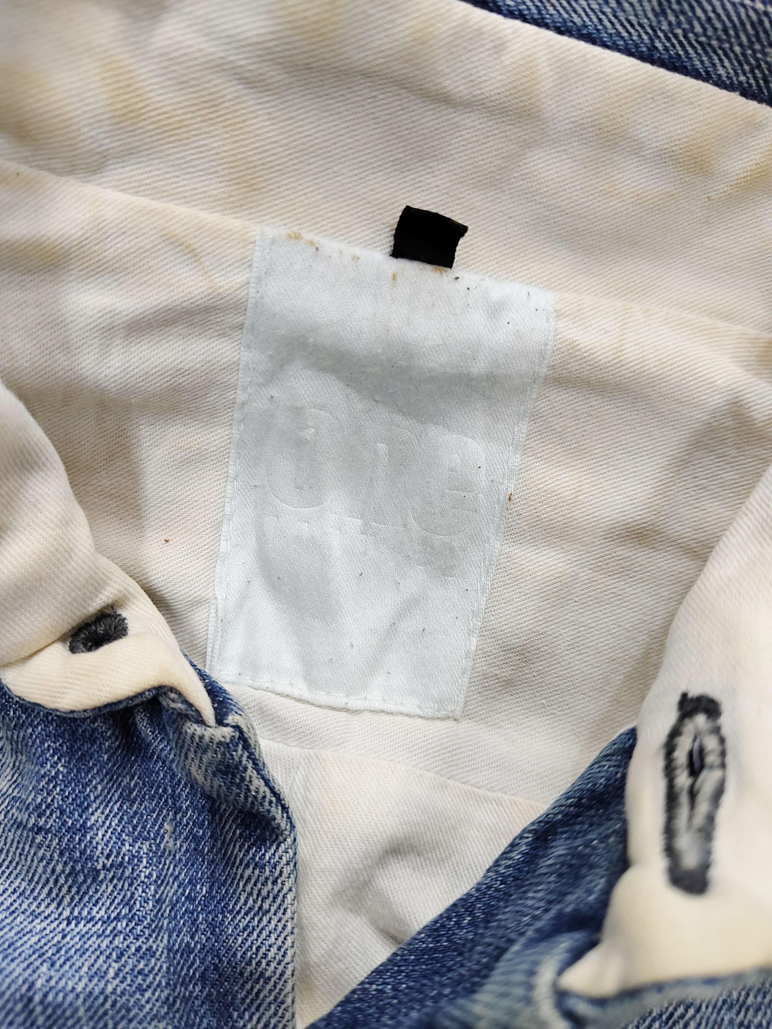Japanese Brand One Gravity🇯🇵Minimalist Experimental Stitched Denim Jacket Size US S / EU 44-46 / 1 - 6 Thumbnail