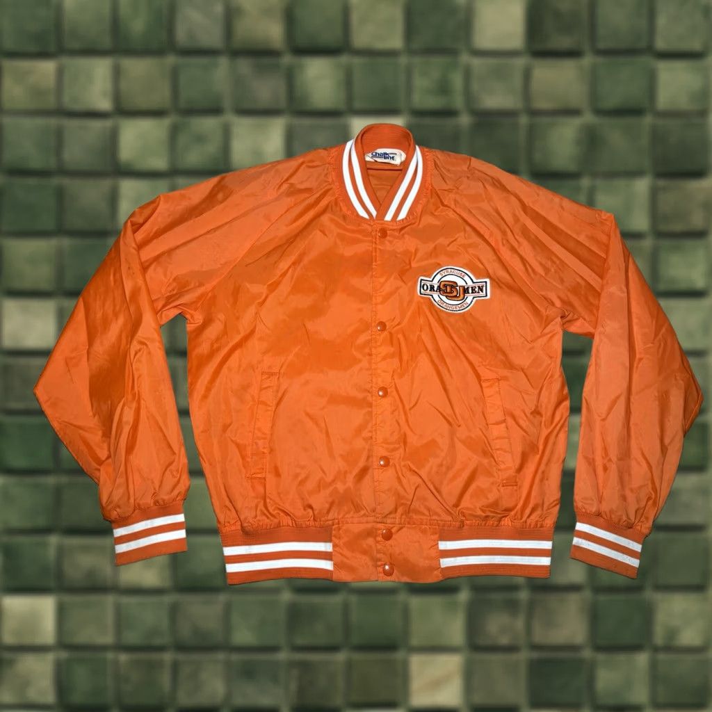 Chalk Line VINTAGE Chalk Line Syracuse Jacket SU Orangemen NCAA Starter 80s 90s Large Windbreaker Mens L Orange Size US L / EU 52-54 / 3 - 1 Thumbnail