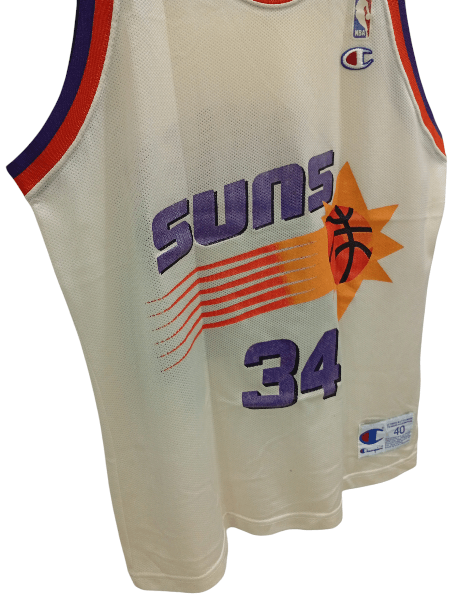 Champion × Vintage 🔥🔥Vintage Champion Phoenix Suns Charles Barkley 34 Jersey Size US M / EU 48-50 / 2 - 5 Thumbnail