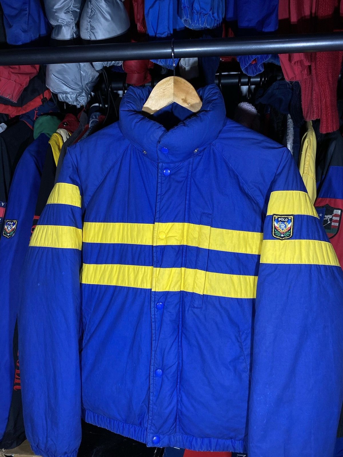 Polo Ralph Lauren × Vintage Puffer Jacket Polo Uni Crest Vintage 1988 Size US S / EU 44-46 / 1 - 2 Thumbnail