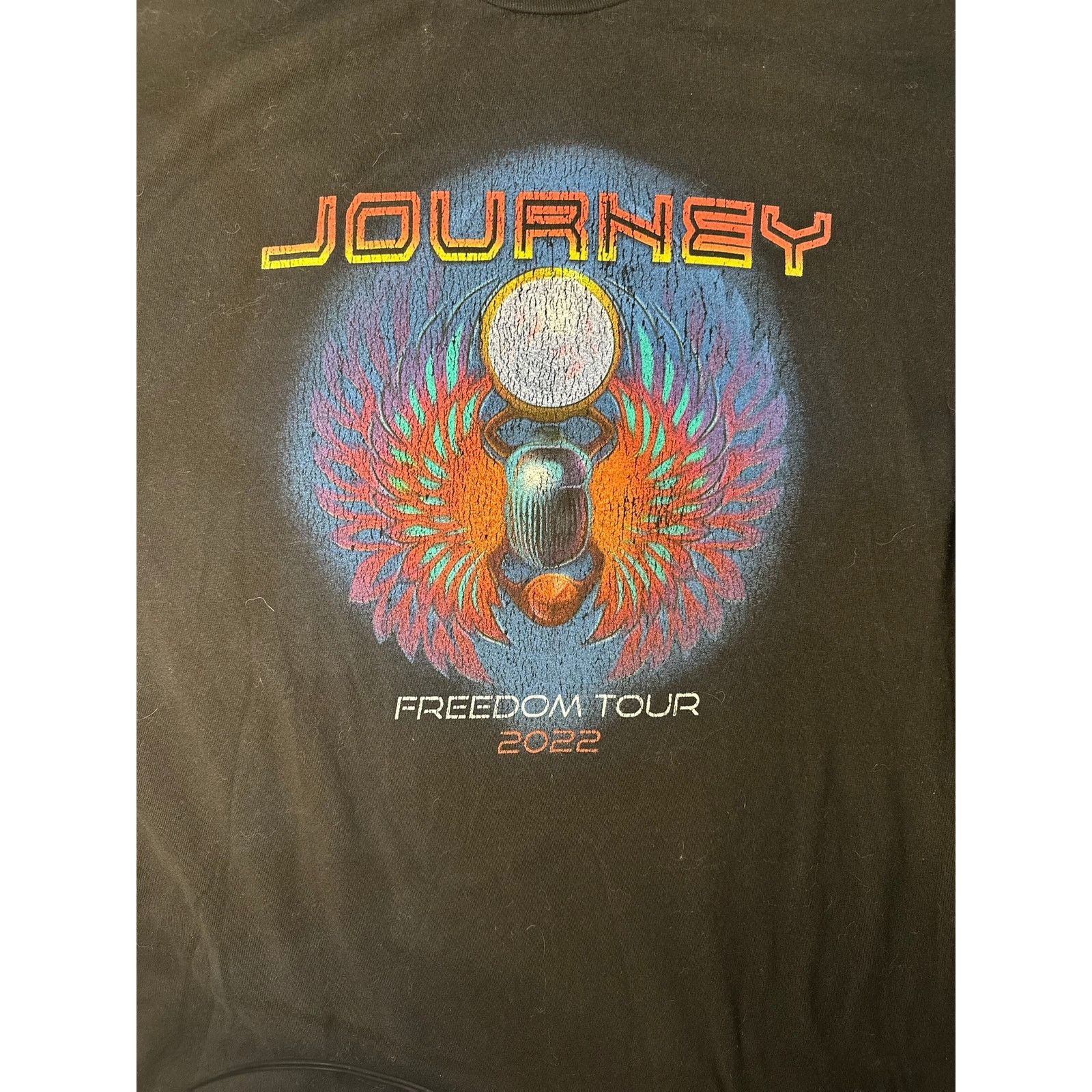 Tultex Journey Freedom Tour Graphic Band Tee – Black Vintage Style Size US M / EU 48-50 / 2 - 3 Thumbnail