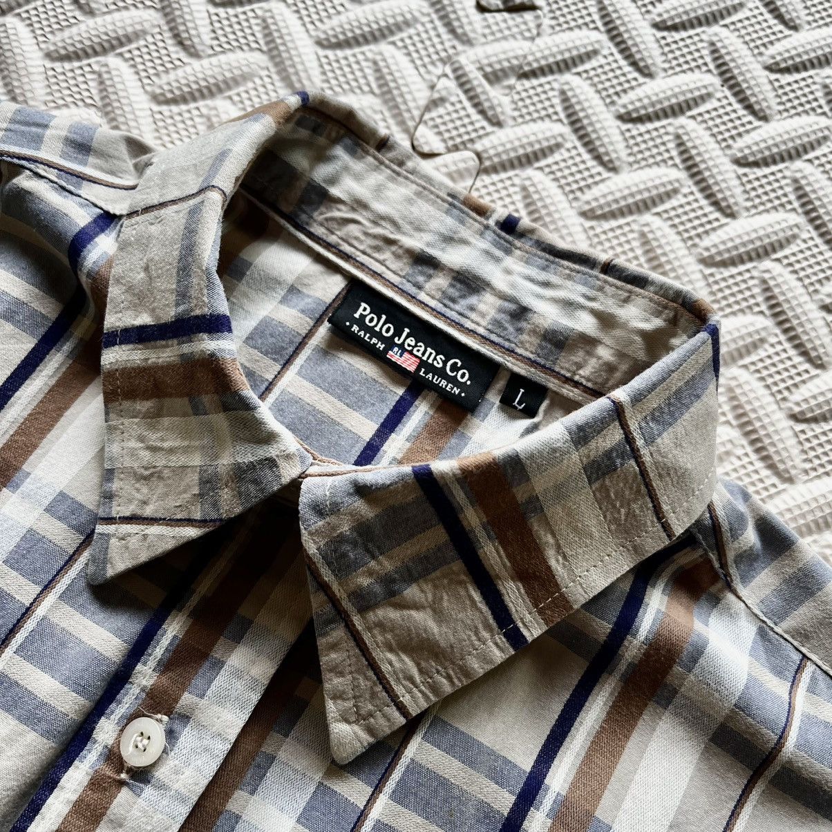 Polo Ralph Lauren Rare Discontinued Polo Jeans Co. Vintage Checkered Shirt Size US L / EU 52-54 / 3 - 5 Thumbnail