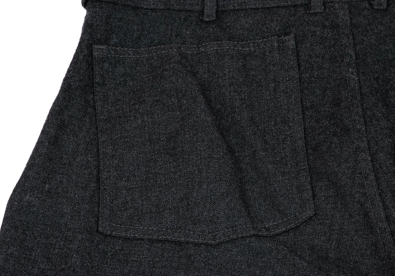 Comme des Garcons Homme Plus Wool Tapered Pants in Gray, Size S Size US 30 / EU 46 - 11 Thumbnail