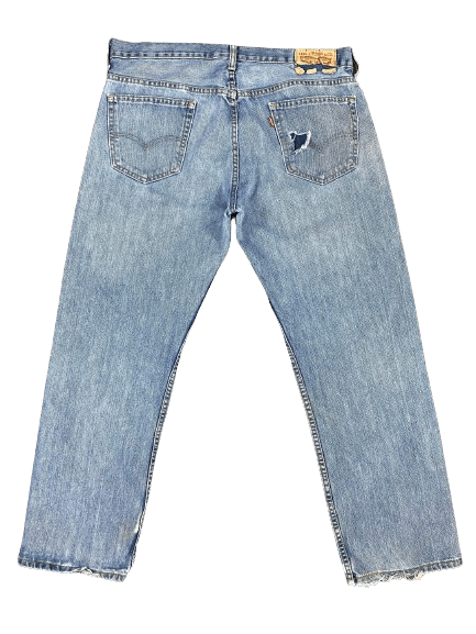 Levi's Blue Wash Vintage Levi's 569 Jeans 36x30 Denim JN1735 Size US 36 / EU 52 - 2 Thumbnail