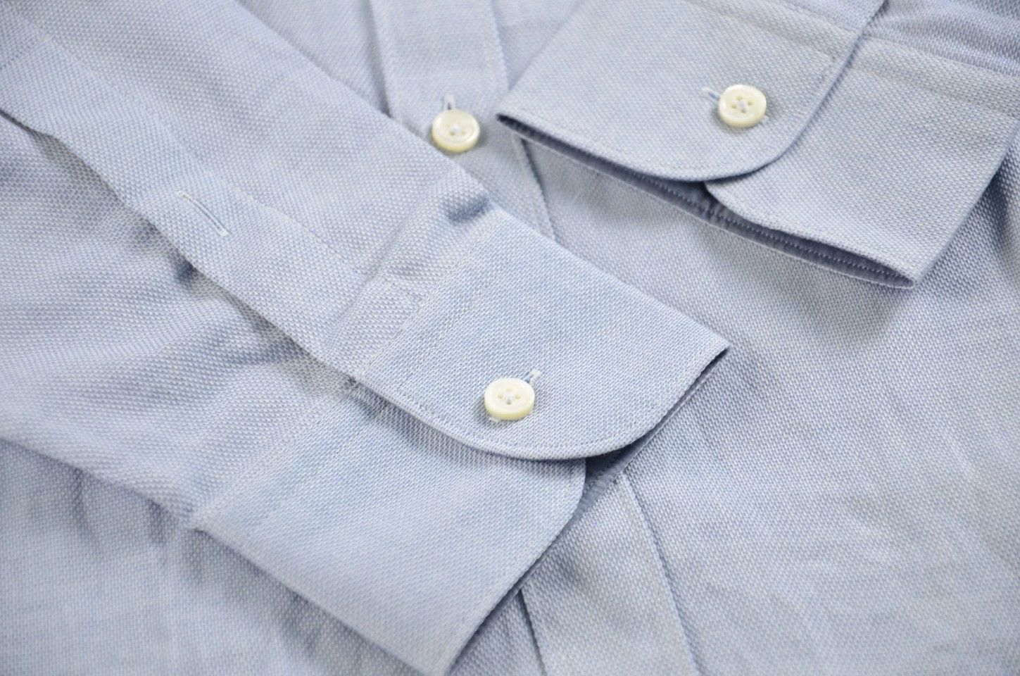 Ermenegildo Zegna Zegna EZ Oxford light blue long sleeve shirt XL Size US XL / EU 56 / 4 - 4 Thumbnail