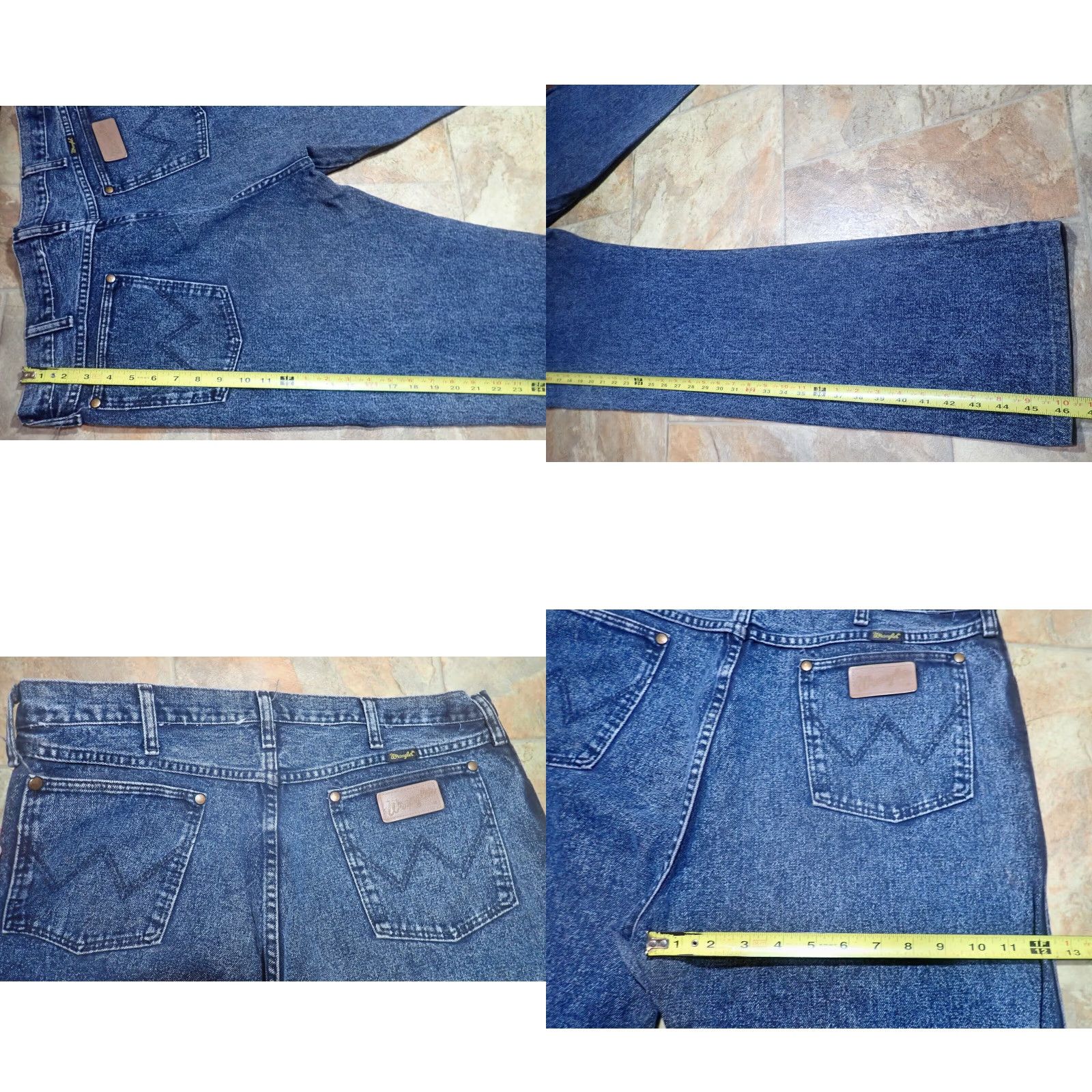 Wrangler VINTAGE Wrangler 13MWZ Bootcut Jeans Adult 38x34 Blue Acid Wash 90s Mens Size US 38 / EU 54 - 8 Thumbnail