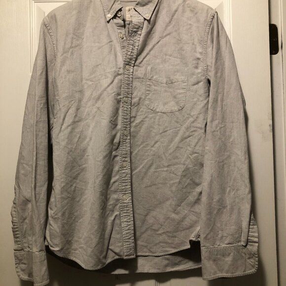 J.Crew J.crew men's gray cotton casual shirt slim fit size: L Size US L / EU 52-54 / 3 - 2 Thumbnail