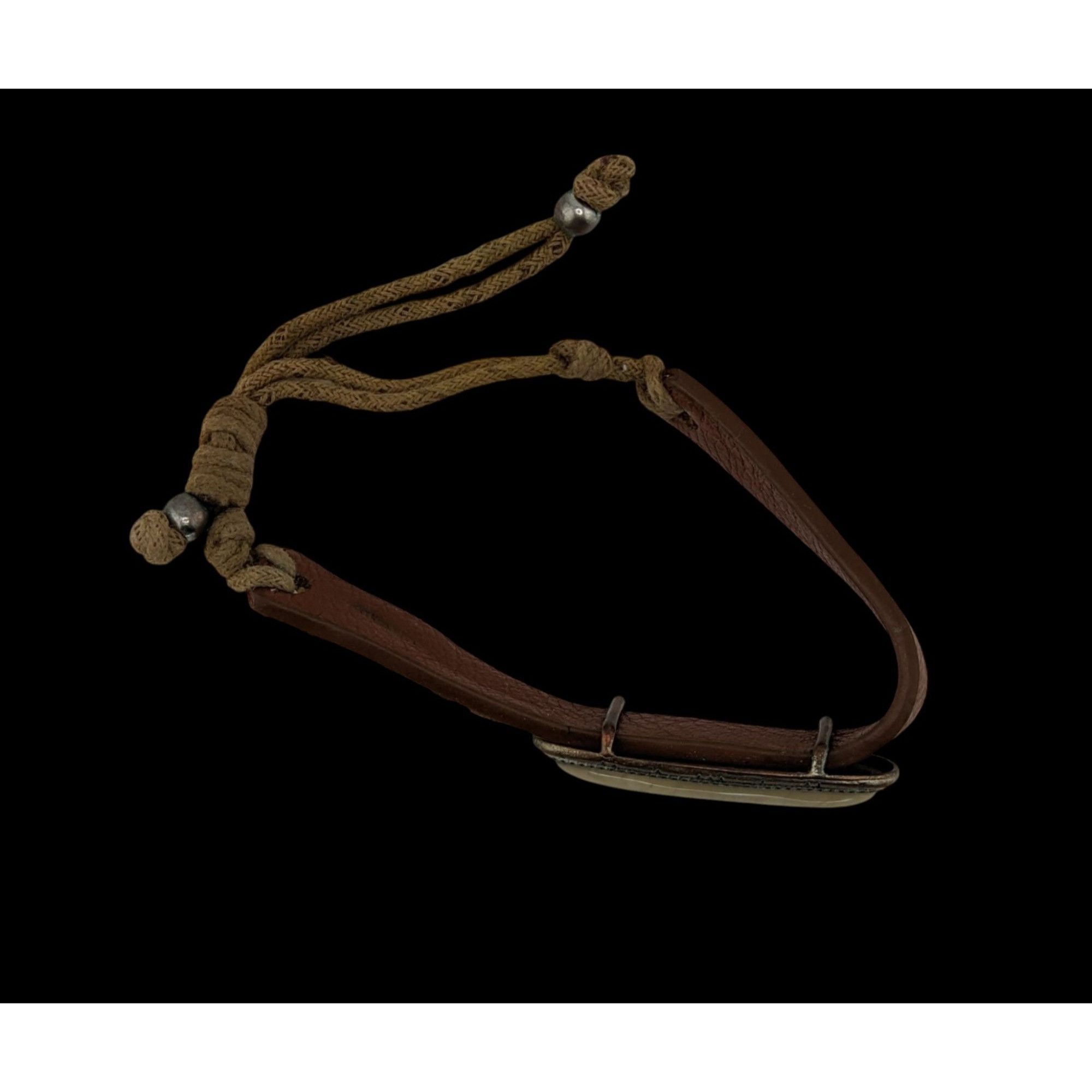 Other Boho Leather Bracelet With Faux Stone & Adjustable Cord Size ONE SIZE - 3 Thumbnail