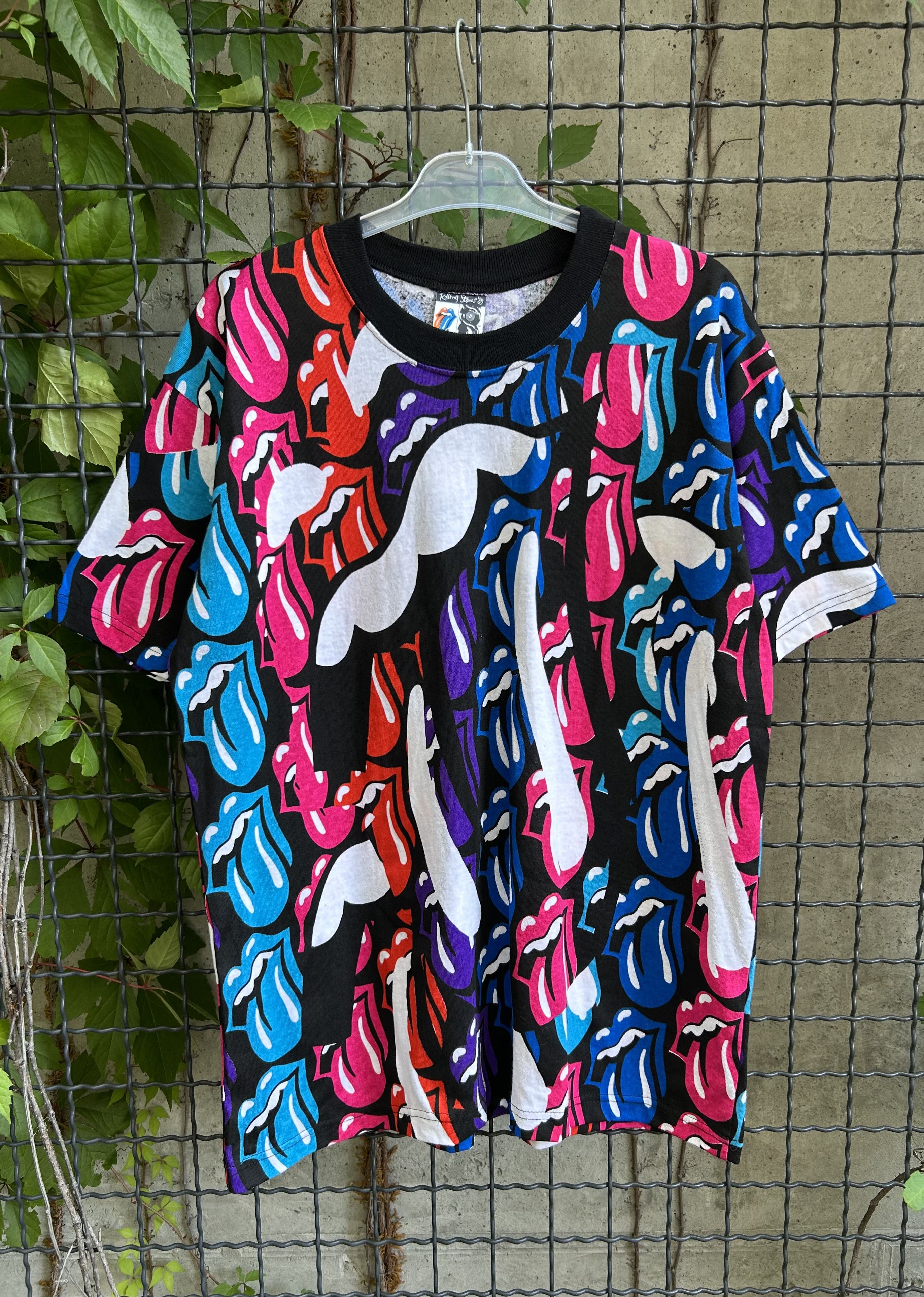 Band Tees Vintage 1989 The Rolling Stones Rock Band AOP T-shirt Size US L / EU 52-54 / 3 - 1 Thumbnail