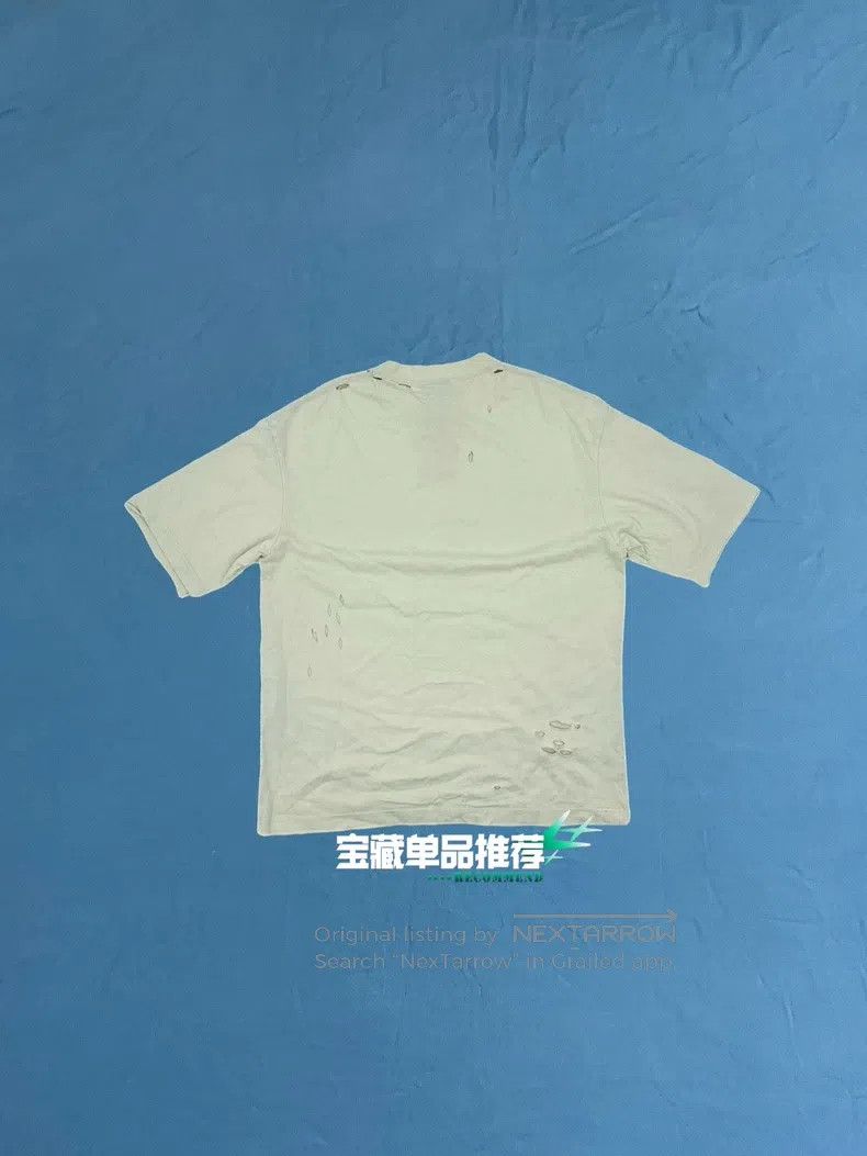 Balenciaga Balenciaga Double B Cracked Arc Logo Destroyed Short-Sleev Size US M / EU 48-50 / 2 - 2 Thumbnail