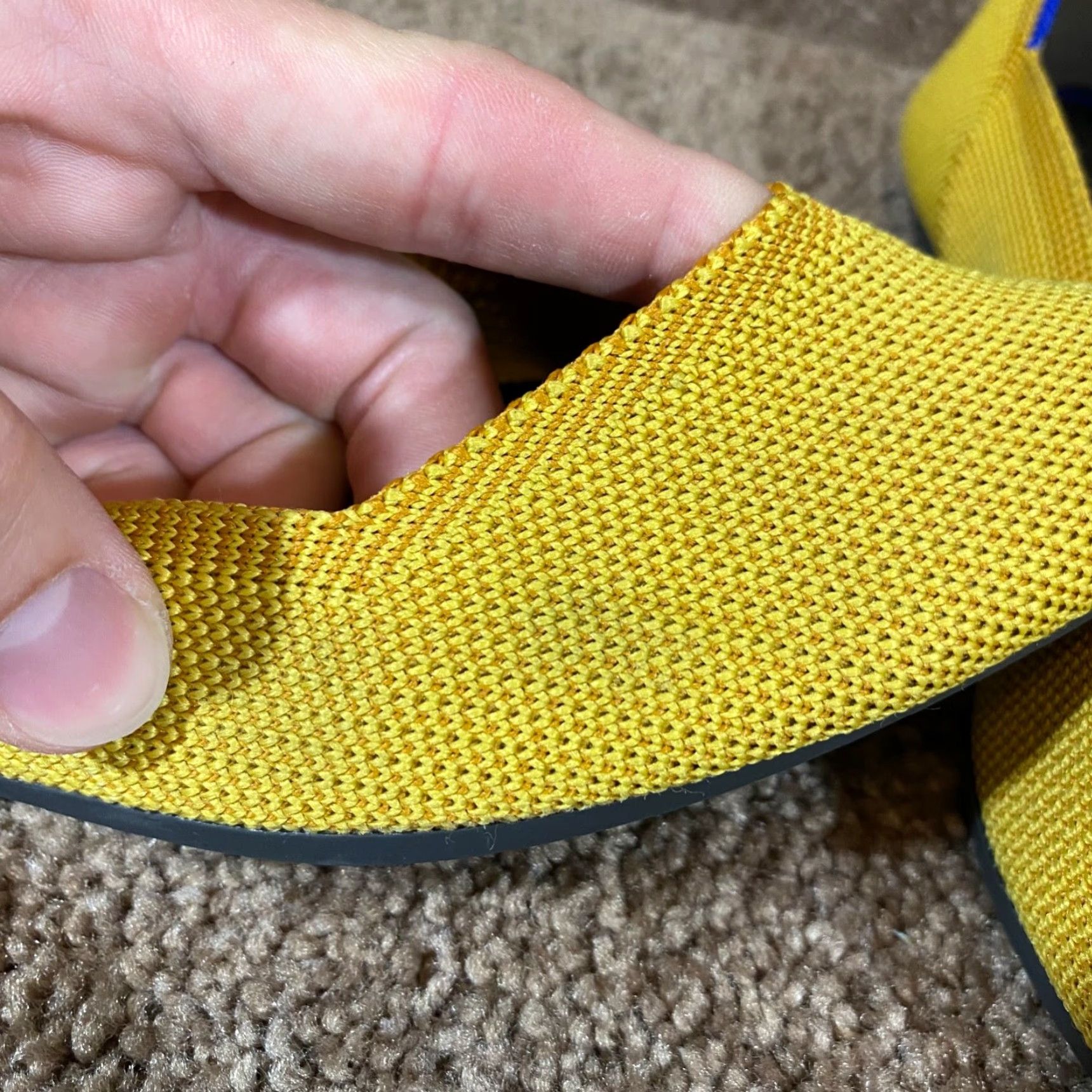 Rothy's Rothy’s Womens 8.5 Yellow Ballet Flat Workwear Casual Authentic Flat Shoes Women’s Size US 6 / IT 36 - 6 Thumbnail
