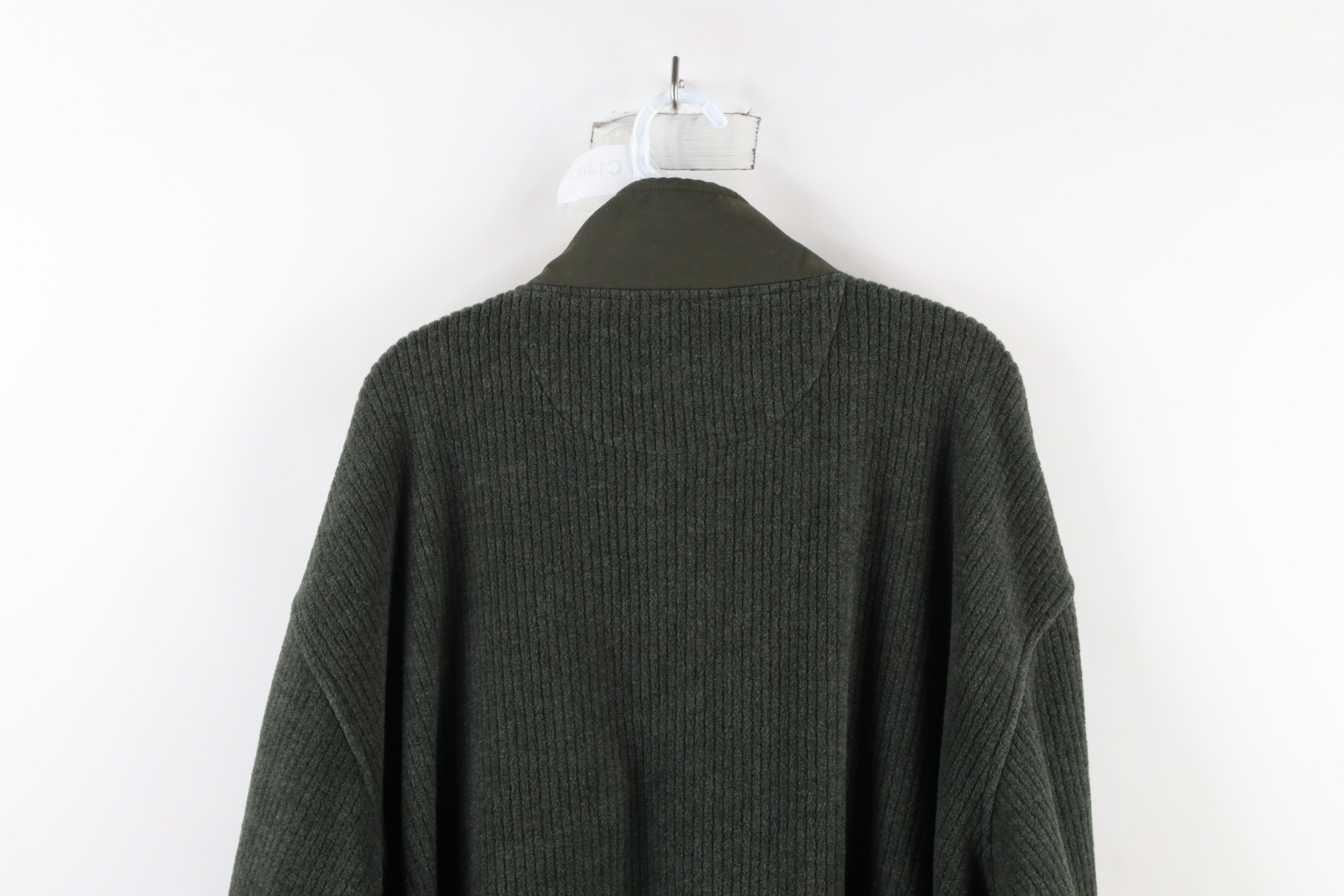 Vintage Vintage 90s Streetwear Half Zip Pullover Sweater Green Size US XXL / EU 58 / 5 - 7 Thumbnail