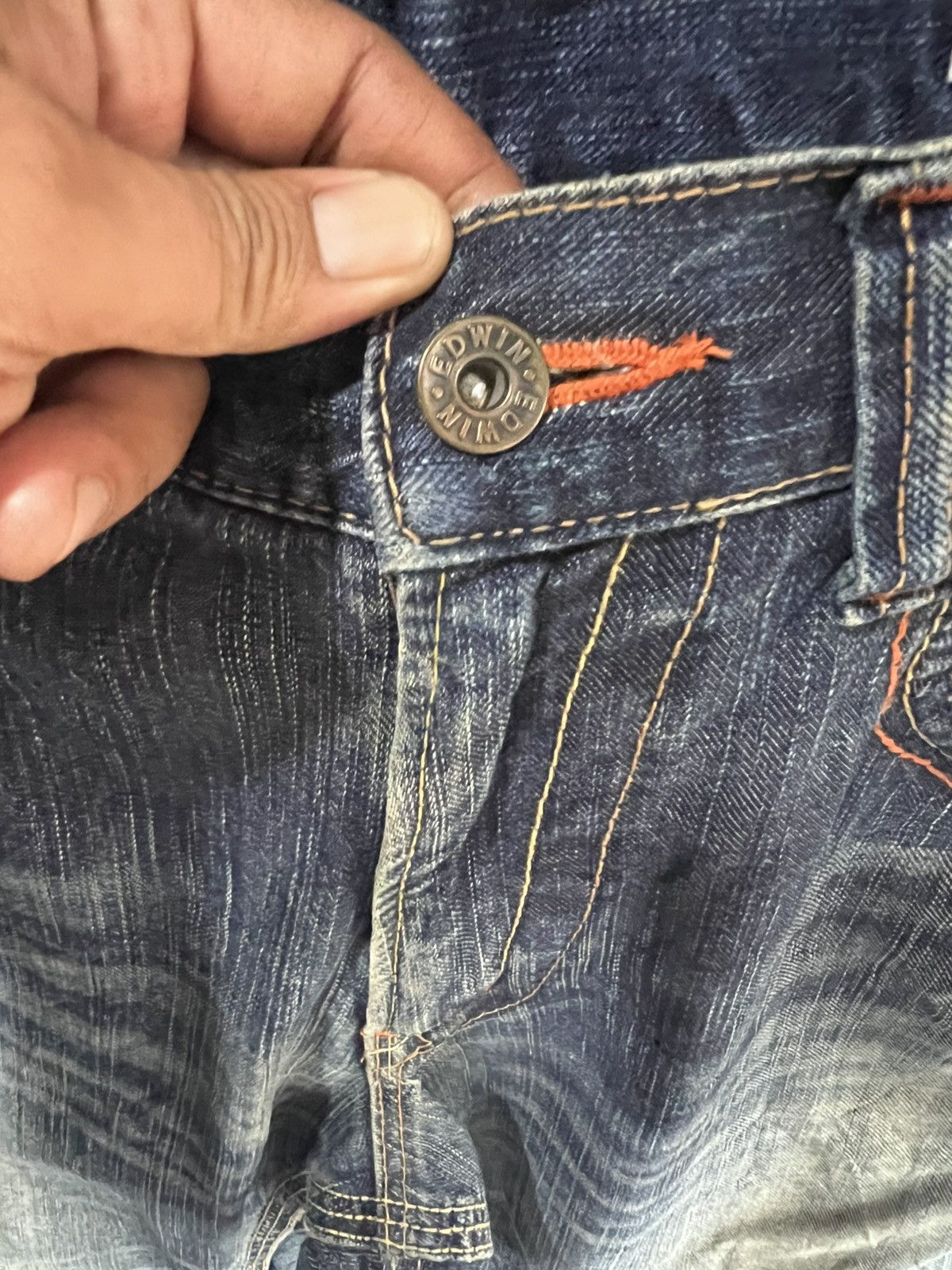 Edwin 🔥Edwin Exclusive Vintage Flared Distressed Denim Size US 34 / EU 50 - 9 Thumbnail