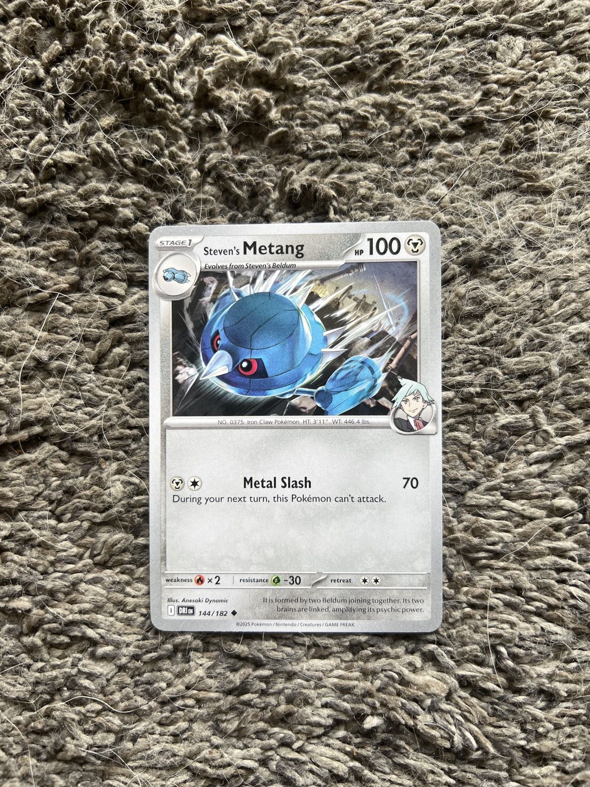 Pokemon 2025 Pokémon Steven’s Metang Stage 1 Card Size ONE SIZE - 1 Thumbnail