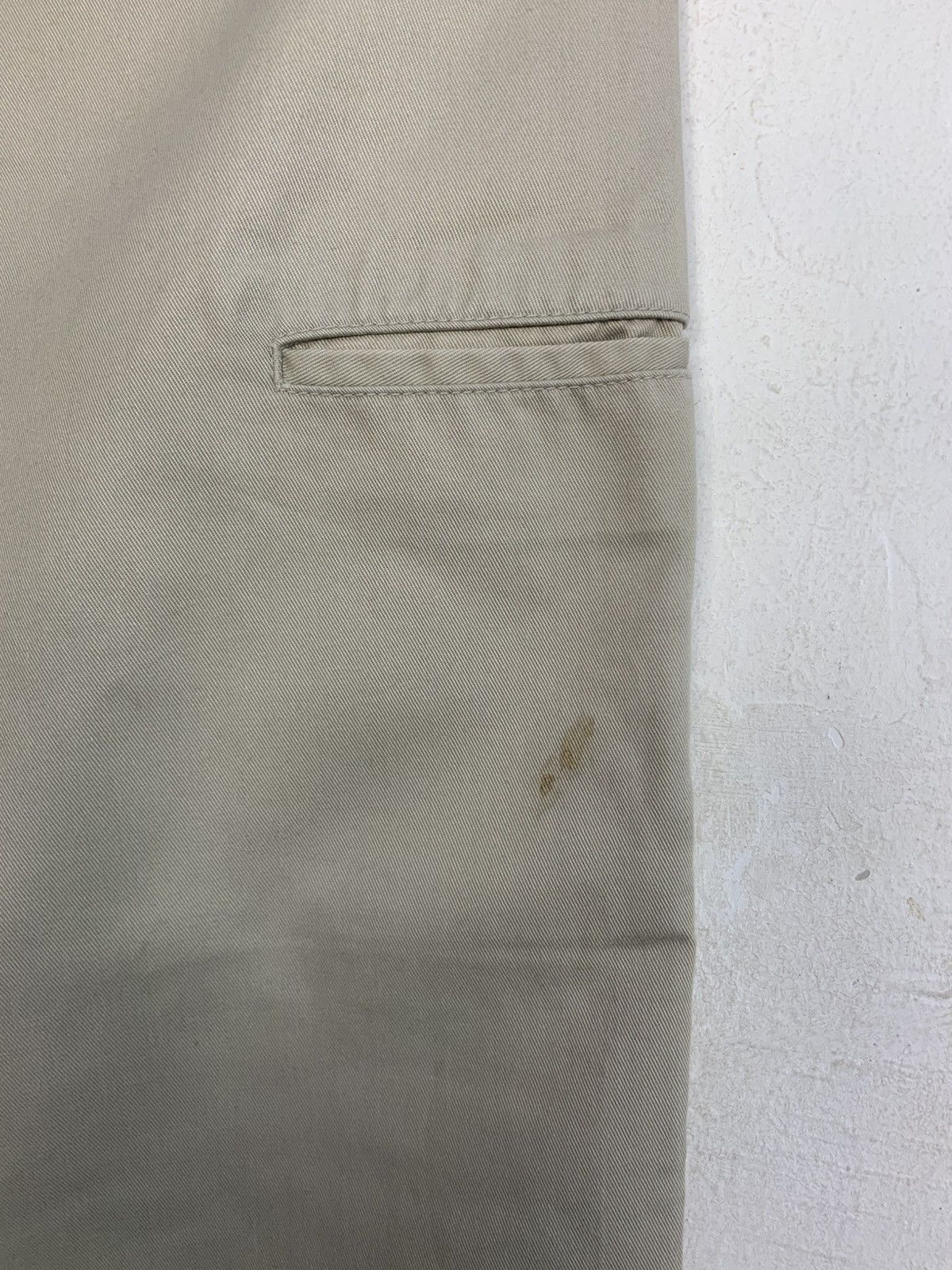 Japanese Brand Stroller Z Los Angeles Tan Suede Khakis Baggy Double Knee Size US 31 - 13 Thumbnail