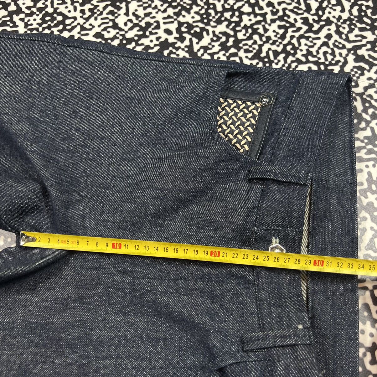 Angelo Galasso ANGELO GALASSO Denim Jeans Leather Pocket Luxury Rare Style Size US 34 / EU 50 - 21 Thumbnail